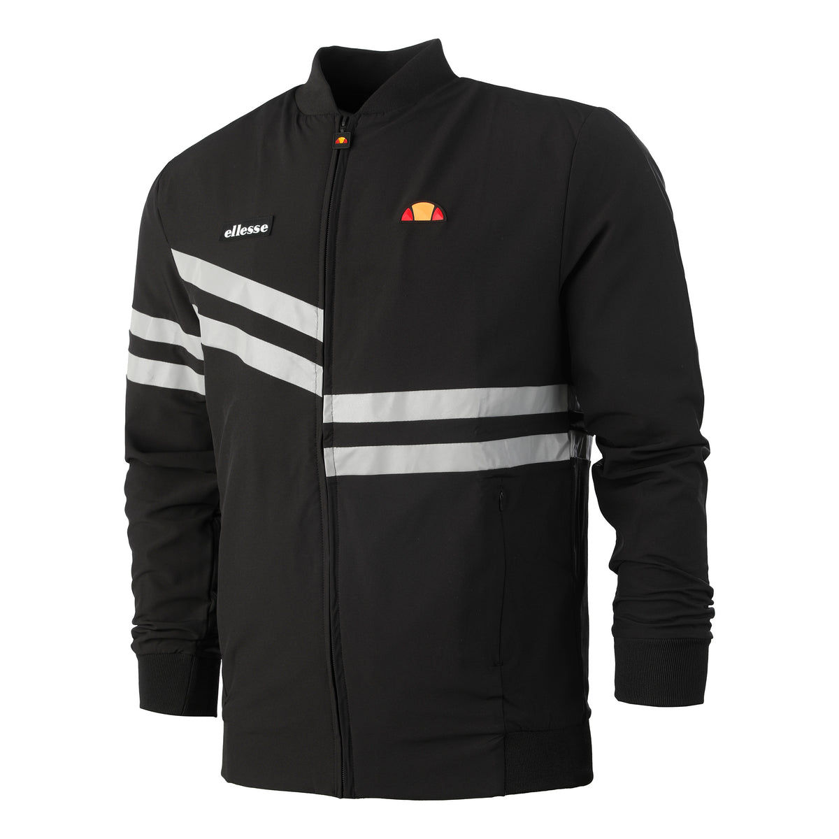 Ellesse Nano Kurtka treningowa Mężczyźni - czarny, srebrny Ellesse Nano Kurtka treningowa Mężczyźni - czarny, srebrny