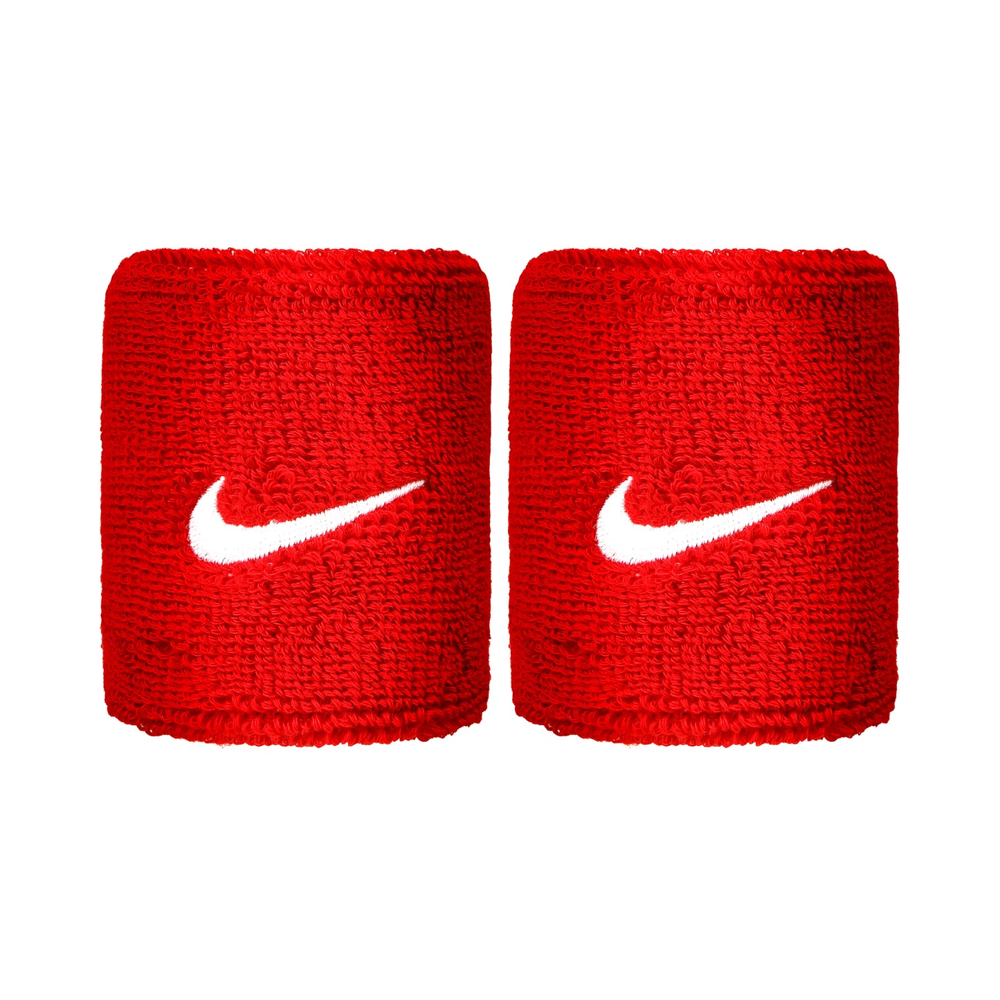 Nike Swoosh Opaska przeciwpotna Opakowanie 2 szt. krótki - czerwony, biały Nike Swoosh Opaska przeciwpotna Opakowanie 2 szt. krótki - czerwony, biały