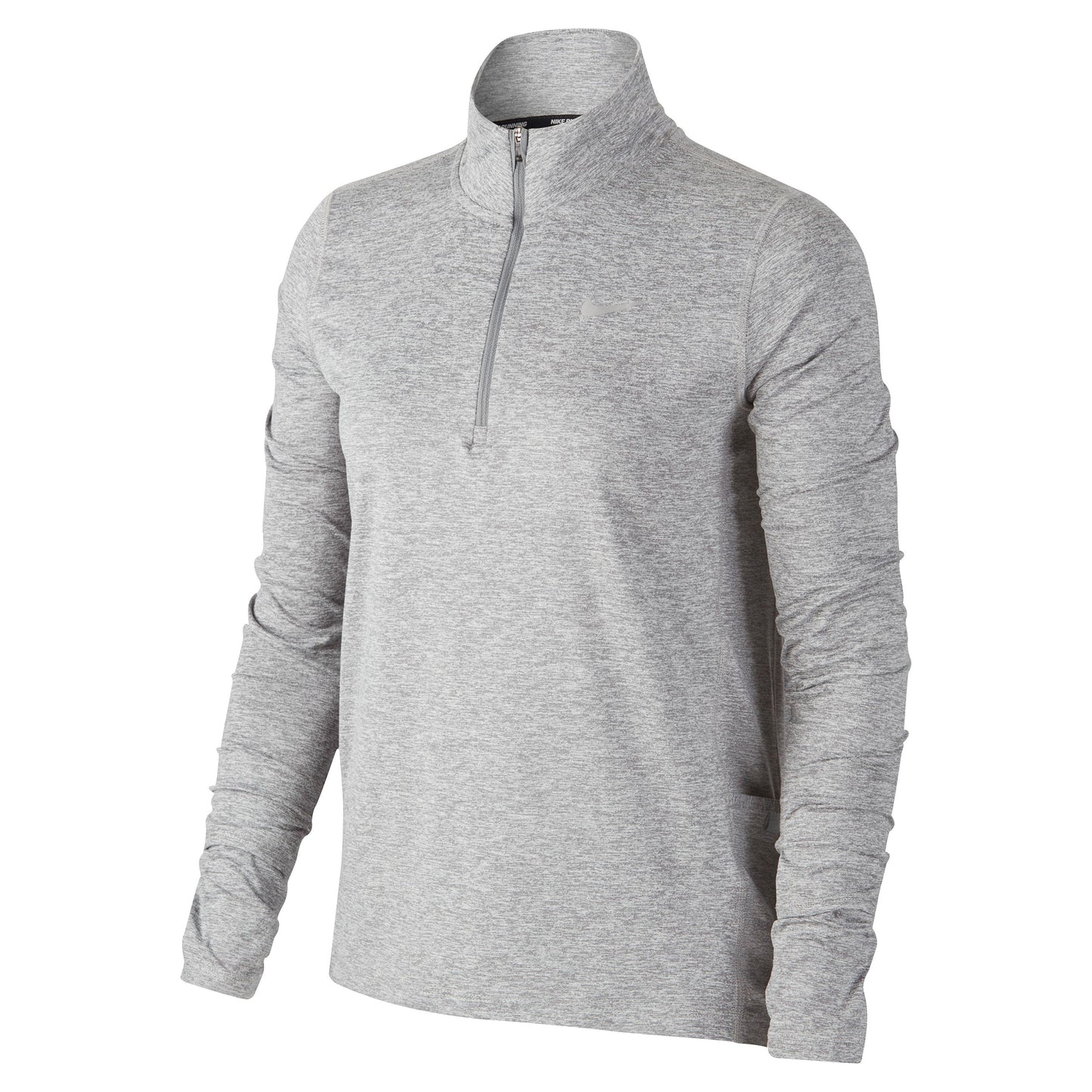 Nike Element Half-Zip Running Długi Rękaw Kobiety - jasnoszary, srebrny Nike Element Half-Zip Running Długi Rękaw Kobiety - jasnoszary, srebrny