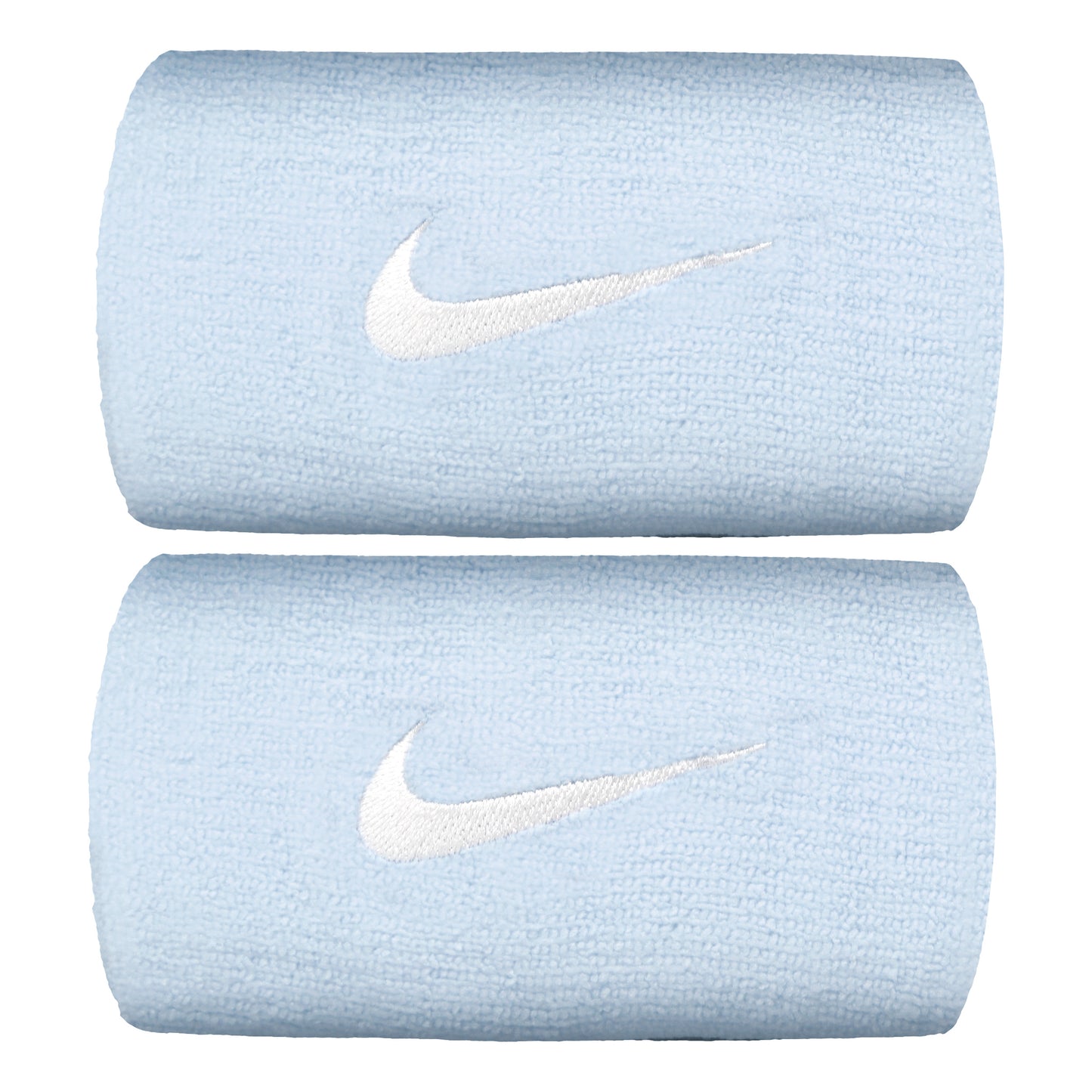 Nike Premier DW Opaska przeciwpotna Opakowanie 2 szt. długi - jasnoniebieski, biały Nike Premier DW Opaska przeciwpotna Opakowanie 2 szt. długi - jasnoniebieski, biały