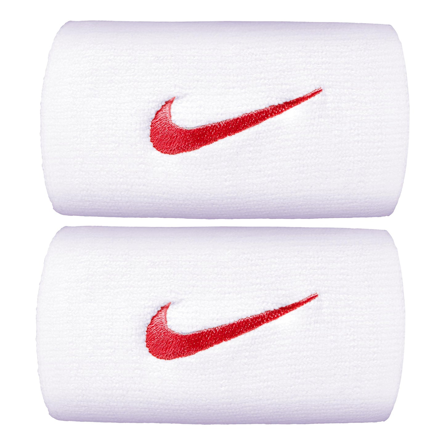 Nike Premier DW Opaska przeciwpotna Opakowanie 2 szt. długi - biały, czerwony Nike Premier DW Opaska przeciwpotna Opakowanie 2 szt. długi - biały, czerwony