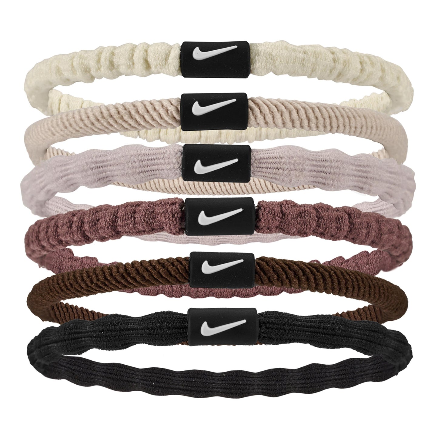 Nike Flex Hair Tie Opaska do włosów Opakowanie 6 szt. Unisex - krem, czarny Nike Flex Hair Tie Opaska do włosów Opakowanie 6 szt. Unisex - krem, czarny