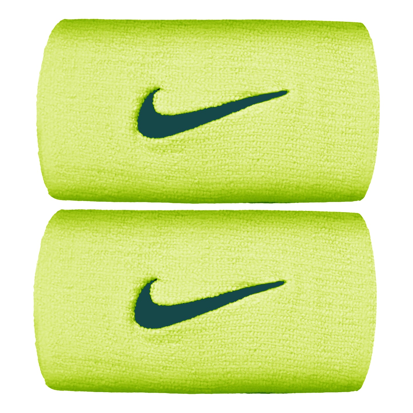 Nike Premier DW Opaska przeciwpotna Opakowanie 2 szt. długi - neonowy żółty Nike Premier DW Opaska przeciwpotna Opakowanie 2 szt. długi - neonowy żółty