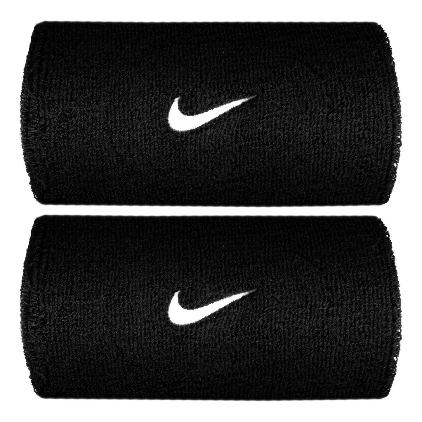Nike Swoosh Classic Doublewide Opaska przeciwpotna długi - czarny, biały Nike Swoosh Classic Doublewide Opaska przeciwpotna długi - czarny, biały