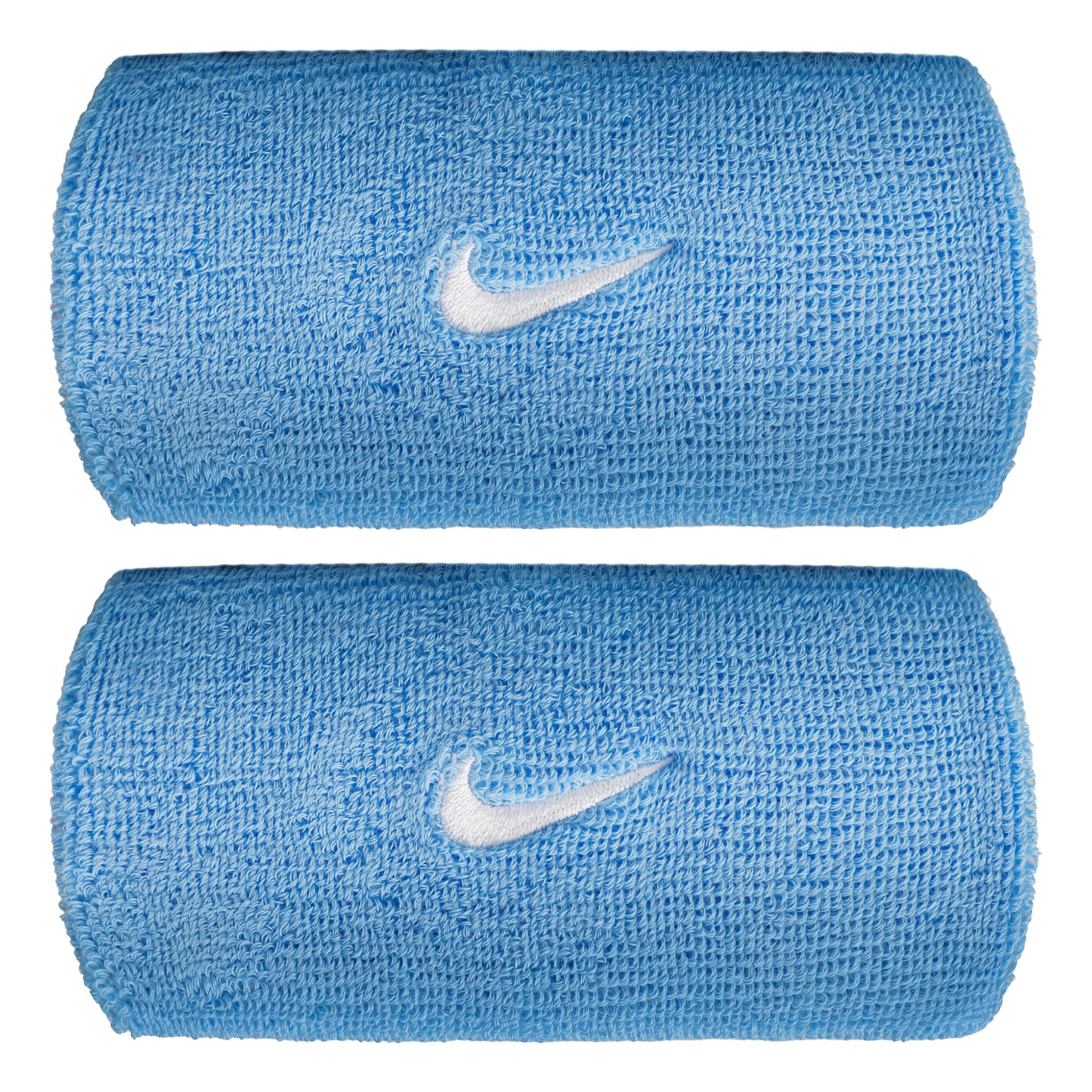 Nike Swoosh Classic Doublewide Opaska przeciwpotna długi - niebieski, biały Nike Swoosh Classic Doublewide Opaska przeciwpotna długi - niebieski, biały
