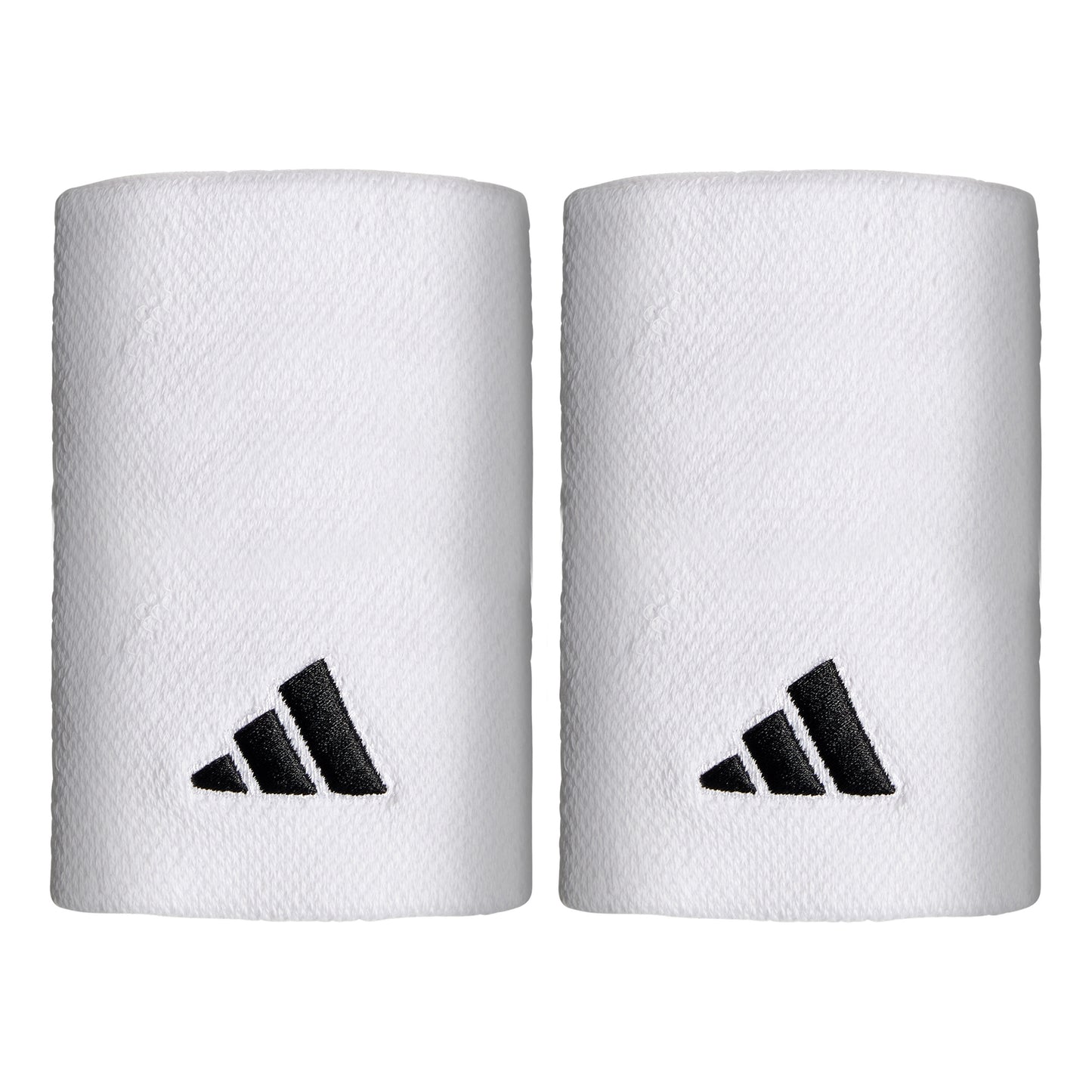 adidas Opaska przeciwpotna Opakowanie 2 szt. długi - biały, czarny adidas Opaska przeciwpotna Opakowanie 2 szt. długi - biały, czarny
