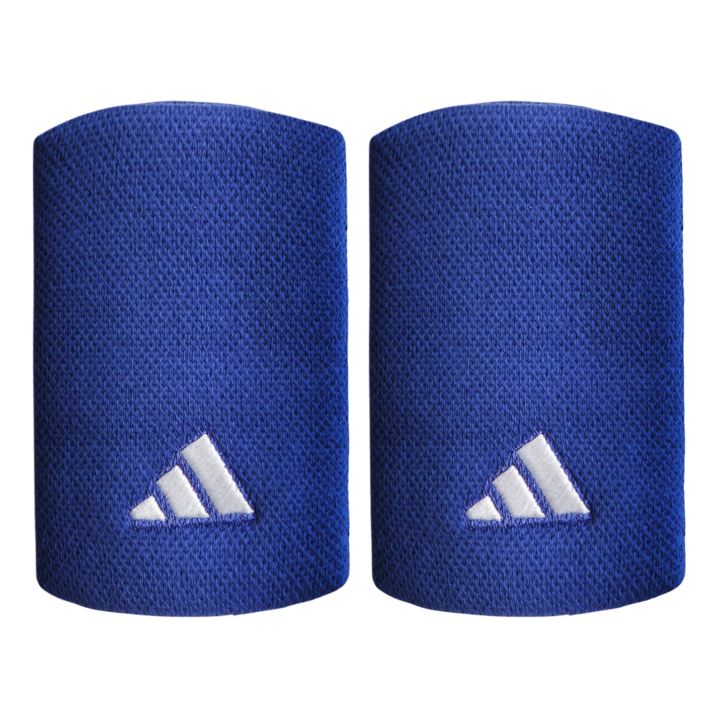 adidas Opaska przeciwpotna Opakowanie 2 szt. krótki - niebieski adidas Opaska przeciwpotna Opakowanie 2 szt. krótki - niebieski