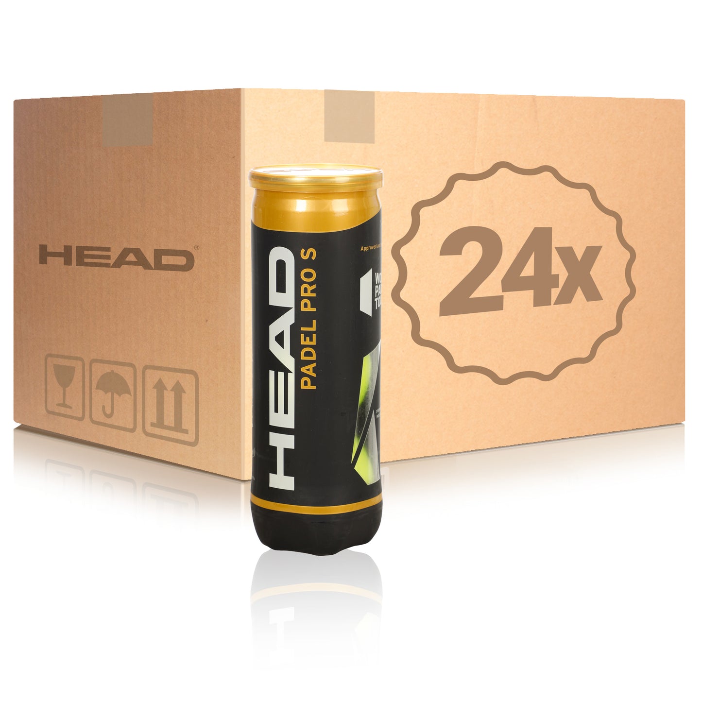 HEAD 24x puszka 3 szt. Padel Pro S W KARTONIE HEAD 24x puszka 3 szt. Padel Pro S W KARTONIE