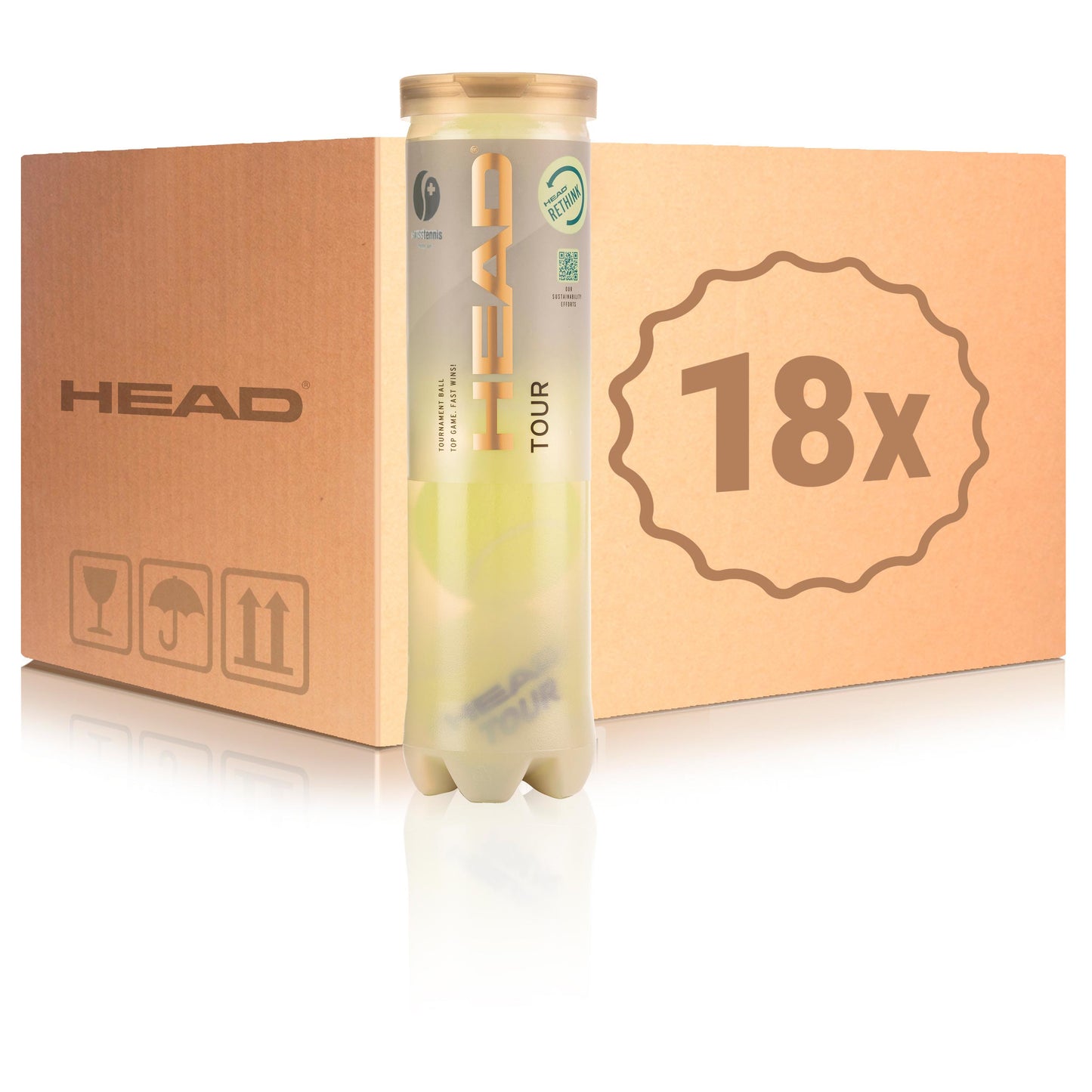 HEAD 18x puszka 4 szt. Tour Swiss Official HEAD 18x puszka 4 szt. Tour Swiss Official