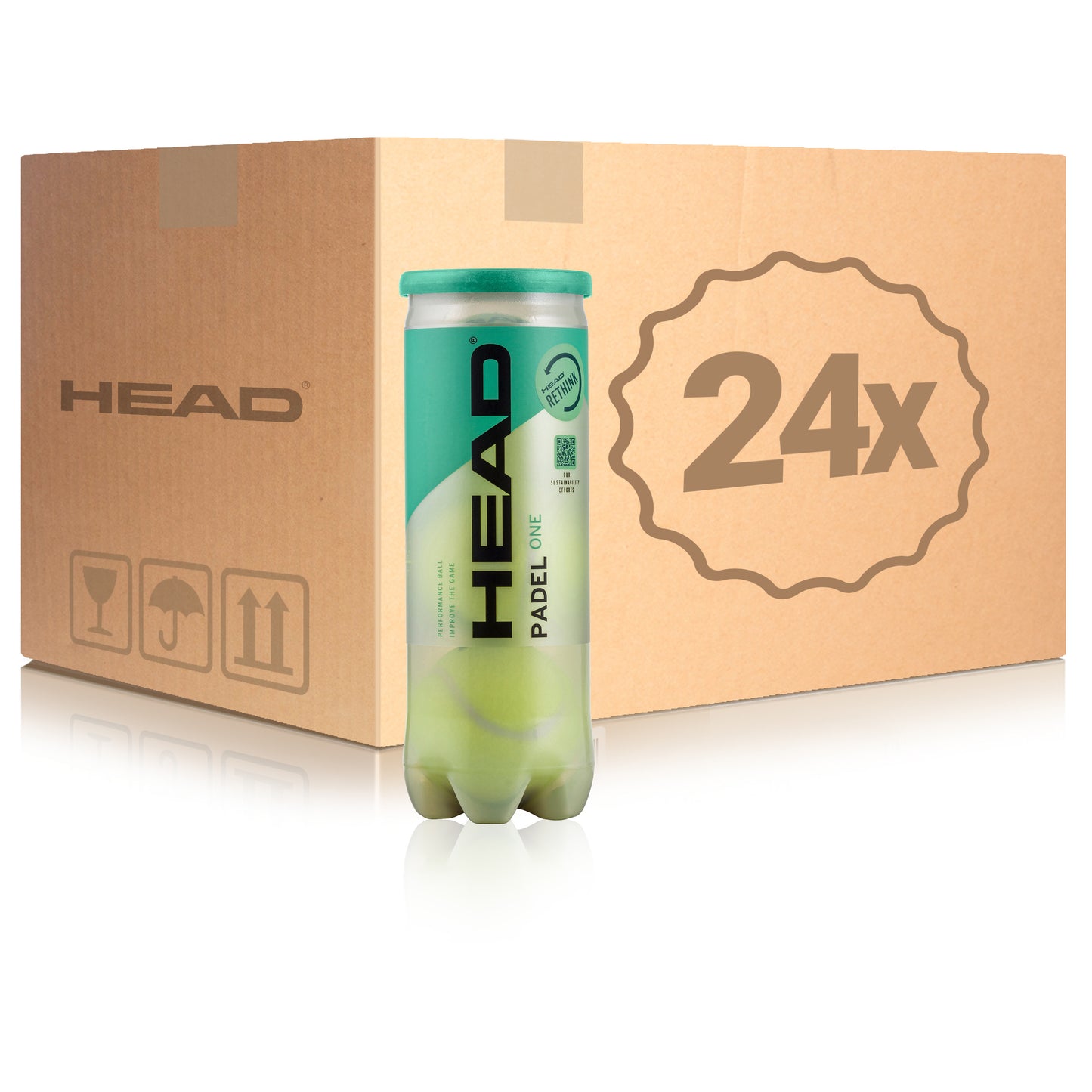 HEAD 24x puszka 3 szt. Padel One HEAD 24x puszka 3 szt. Padel One