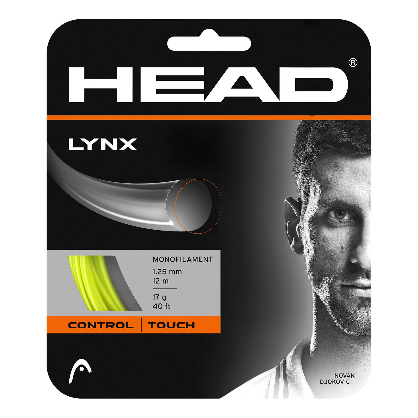 HEAD Lynx Zestaw Naciągów 12m-Neonowy Żółty HEAD Lynx Zestaw Naciągów 12m-Neonowy Żółty