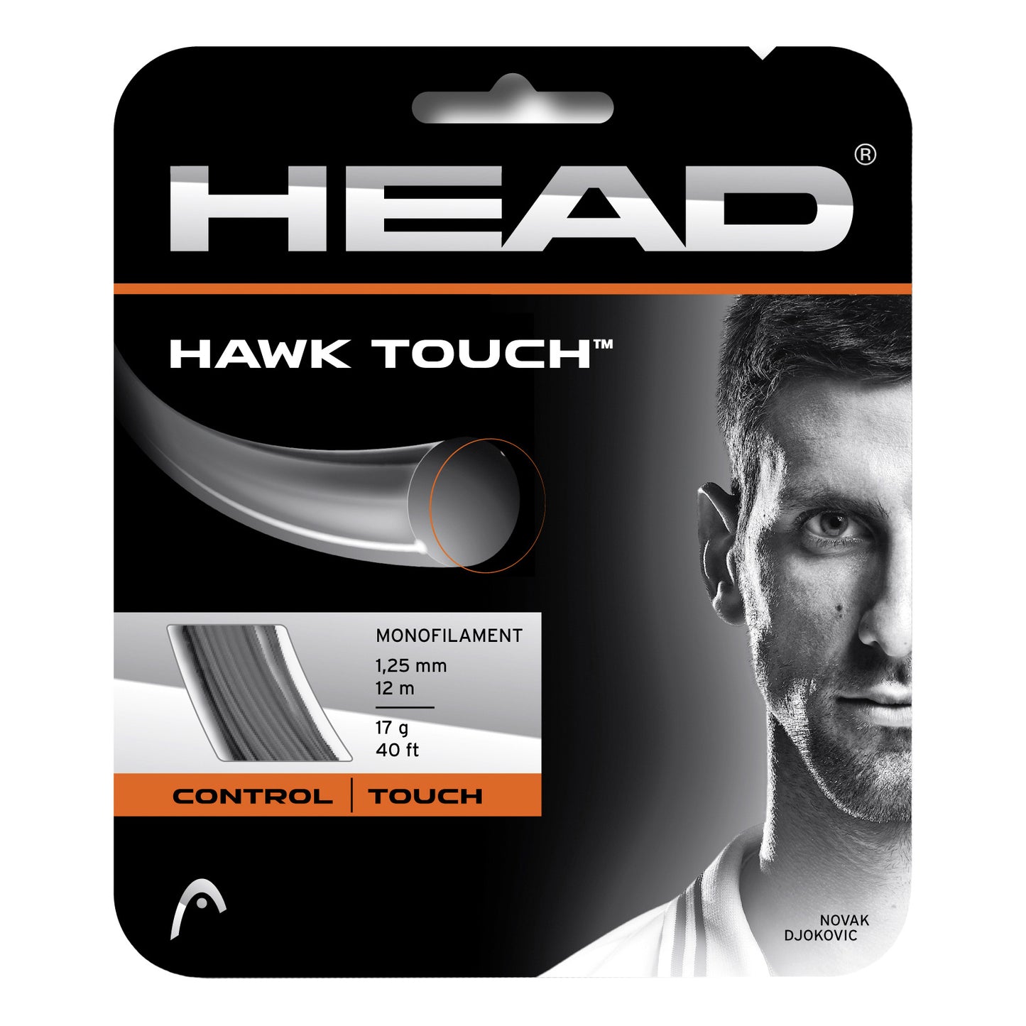 HEAD Hawk Touch Zestaw naciągów 12m - antracyt HEAD Hawk Touch Zestaw naciągów 12m - antracyt