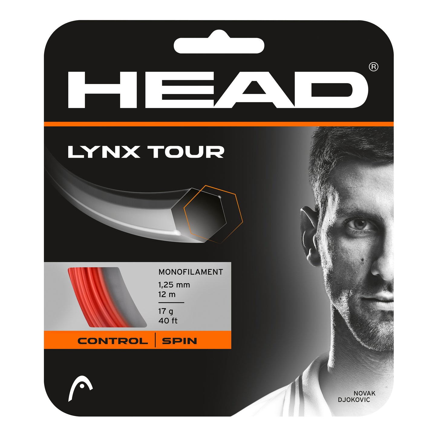 HEAD Lynx Tour Zestaw Naciągów 12m-Pomarańczowy HEAD Lynx Tour Zestaw Naciągów 12m-Pomarańczowy