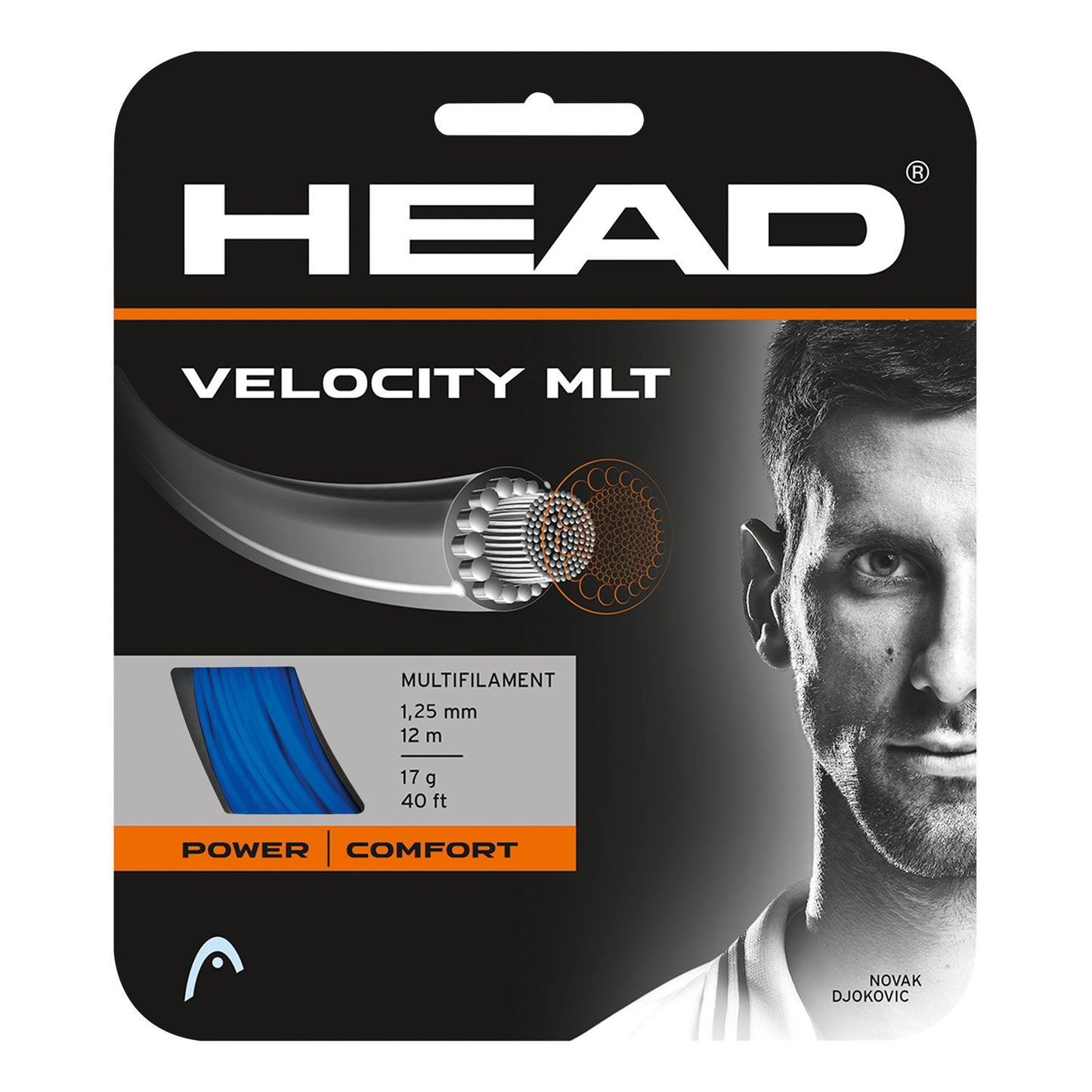 HEAD Velocity MLT Zestaw naciągów 12m - niebieski HEAD Velocity MLT Zestaw naciągów 12m - niebieski