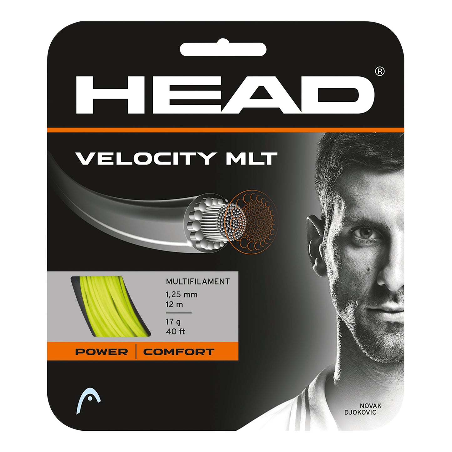 HEAD Velocity MLT Zestaw Naciągów 12m-Żółty HEAD Velocity MLT Zestaw Naciągów 12m-Żółty