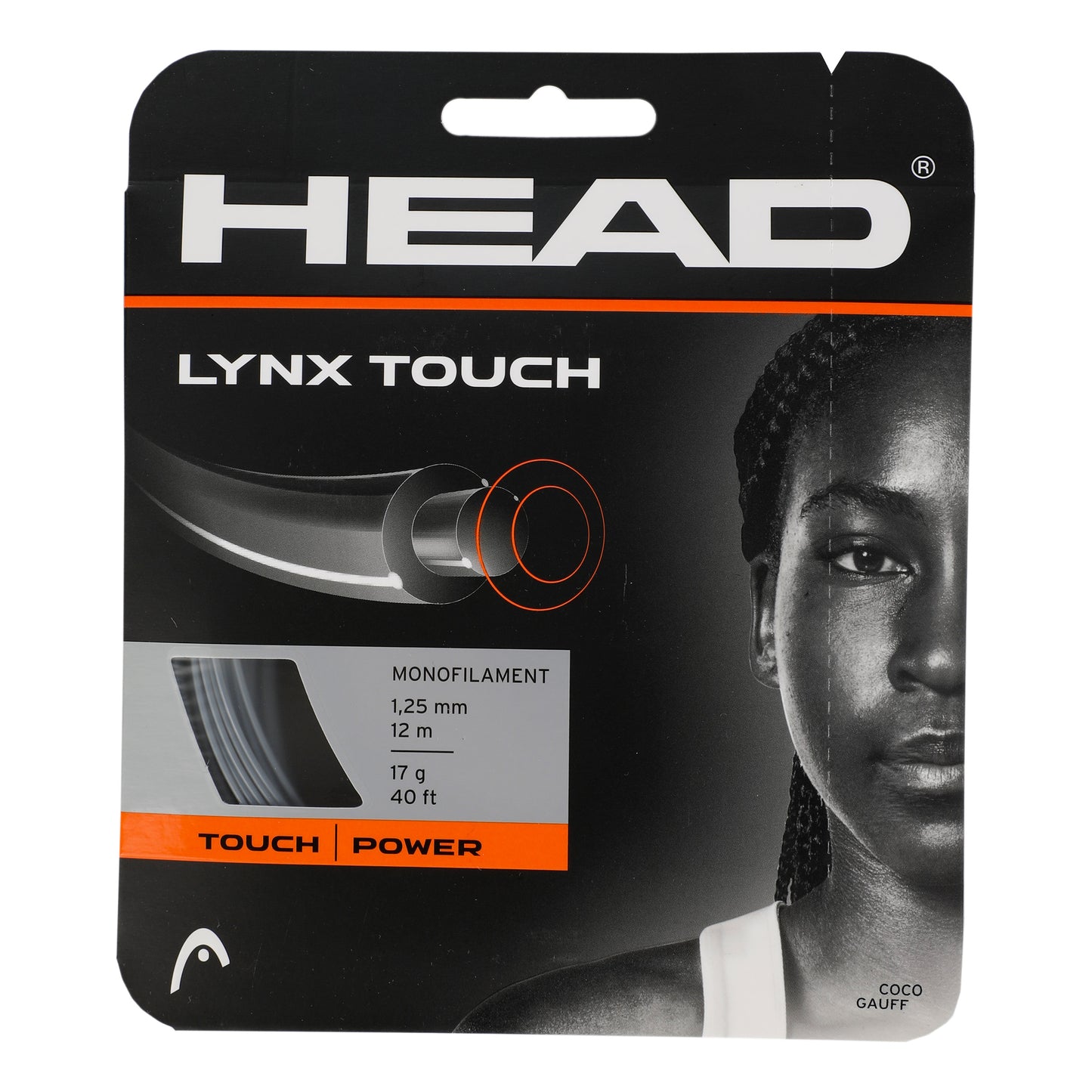 HEAD Lynx Touch Zestaw naciągów 12m - antracyt HEAD Lynx Touch Zestaw naciągów 12m - antracyt