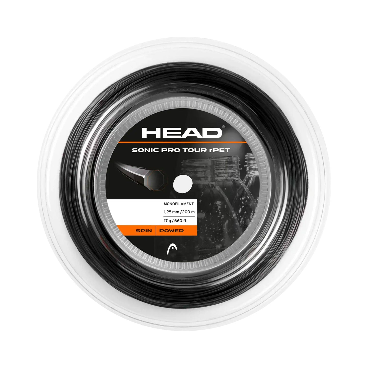 HEAD Sonic Pro Touch Szpula do naciągów 200m - antracyt HEAD Sonic Pro Touch Szpula do naciągów 200m - antracyt