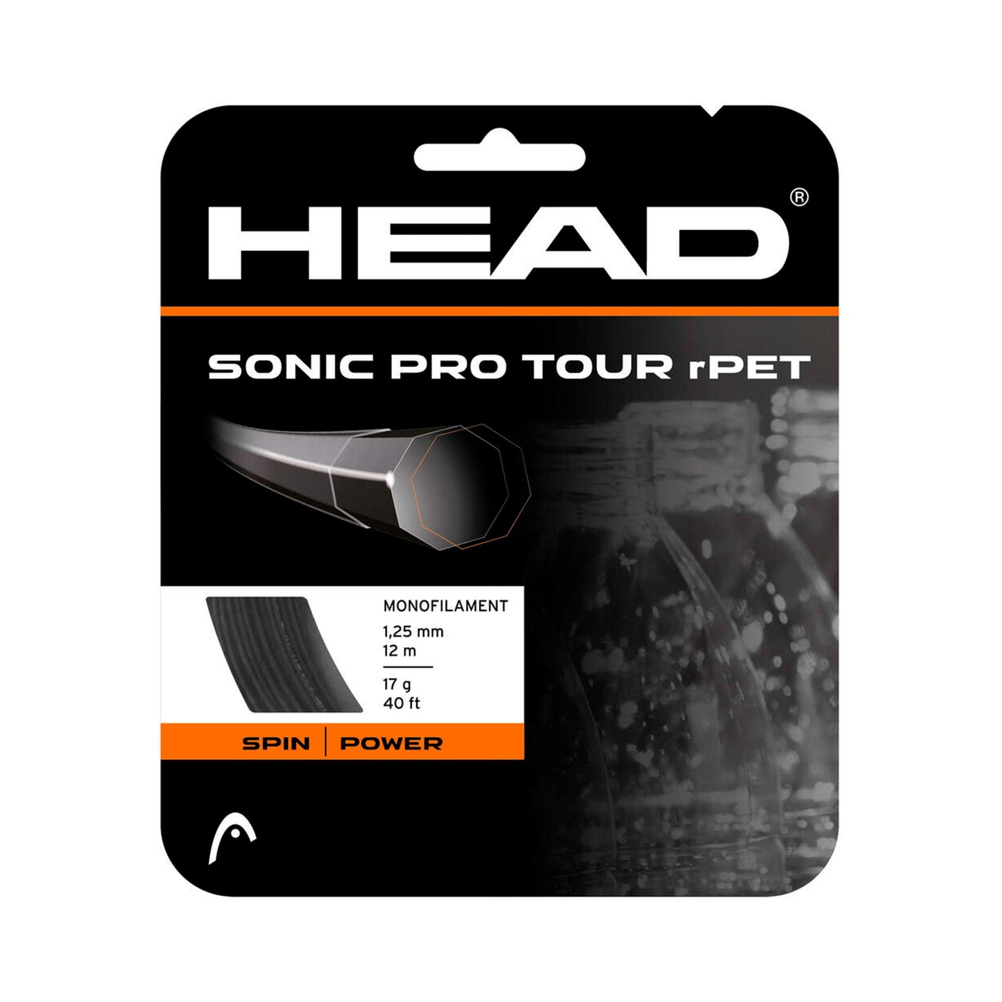HEAD Sonic Pro Touch Zestaw naciągów 12m - antracyt HEAD Sonic Pro Touch Zestaw naciągów 12m - antracyt