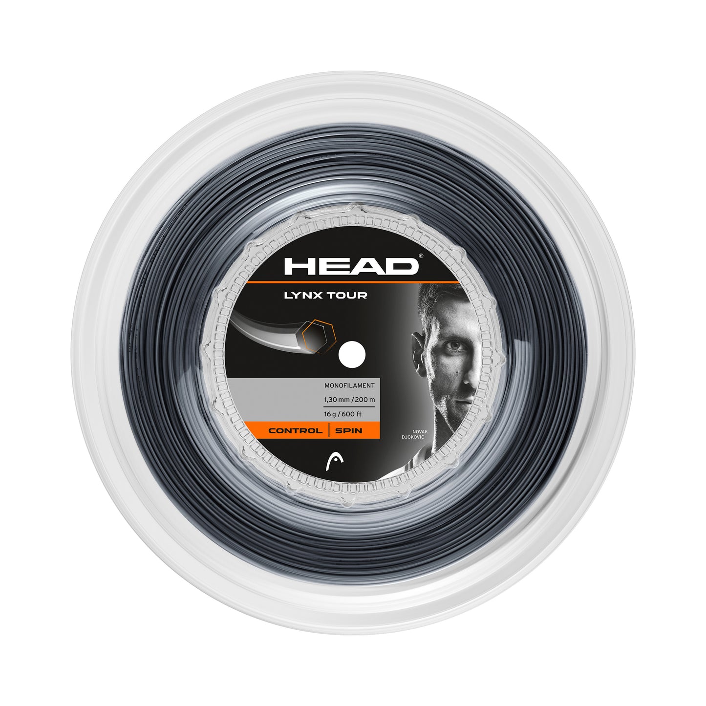 HEAD Lynx Tour Reel Szpula Do Naciągów 200m-Czarny HEAD Lynx Tour Reel Szpula Do Naciągów 200m-Czarny