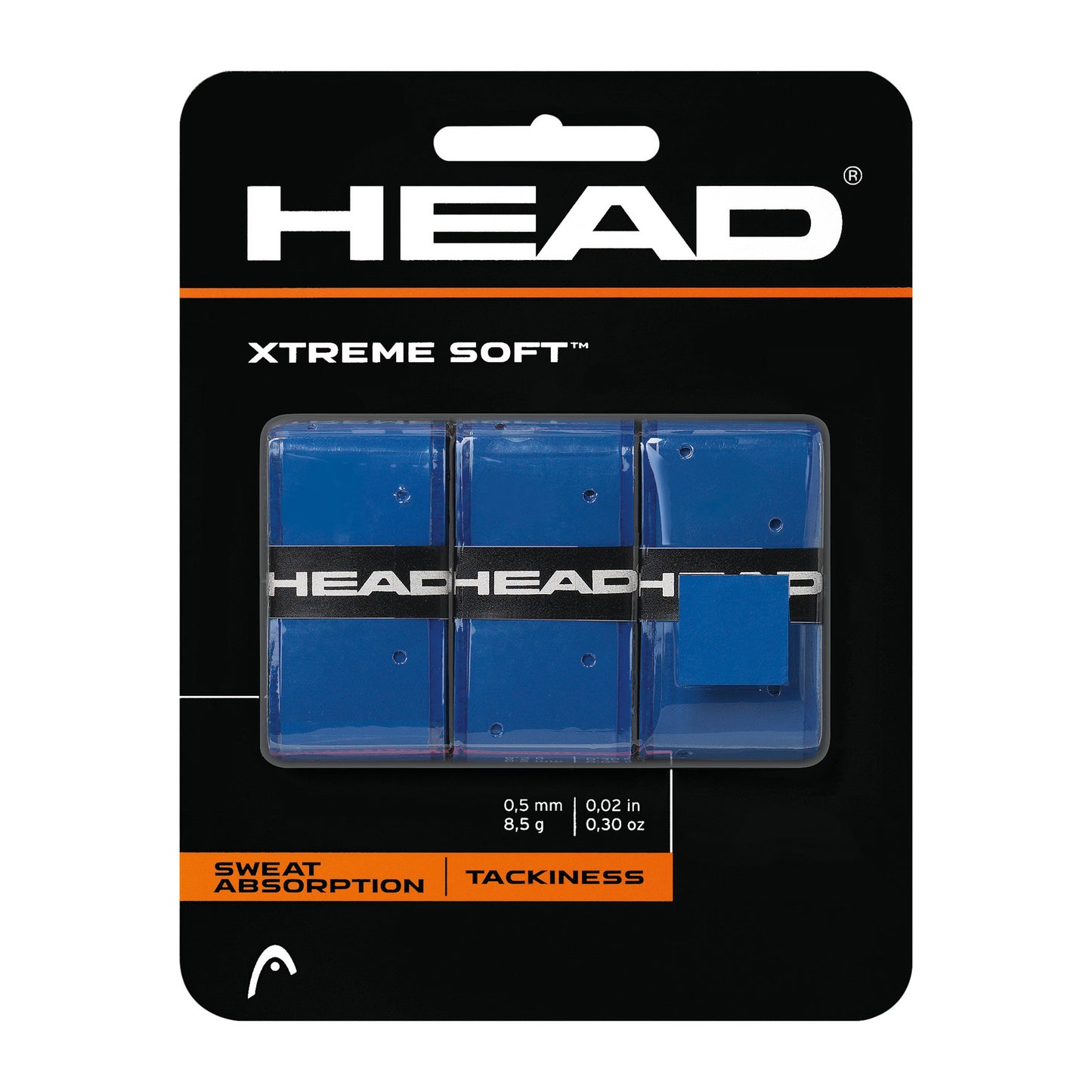 HEAD Xtreme Soft Opakowanie 3 Szt.-Niebieski HEAD Xtreme Soft Opakowanie 3 Szt.-Niebieski