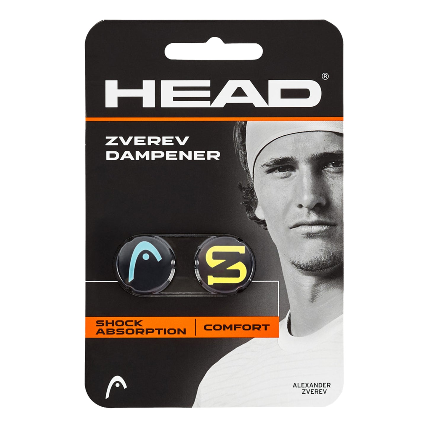 HEAD Zverev Amortyzatory Opakowanie 2 szt.-niebieski,żółty HEAD Zverev Amortyzatory Opakowanie 2 szt.-niebieski,żółty