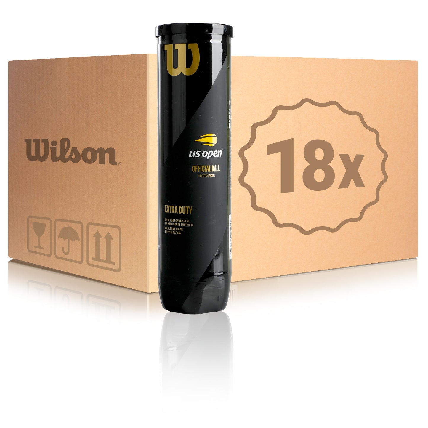 Wilson 18x puszka 4 szt. US Open W KARTONIE Wilson 18x puszka 4 szt. US Open W KARTONIE