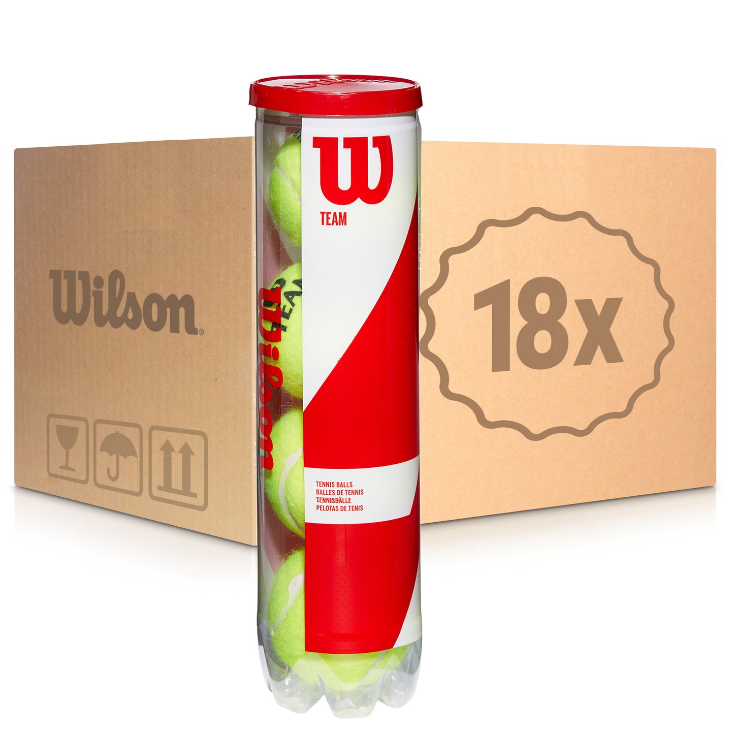 Wilson 18x puszka 4 szt. Team W Practice W KARTONIE Wilson 18x puszka 4 szt. Team W Practice W KARTONIE