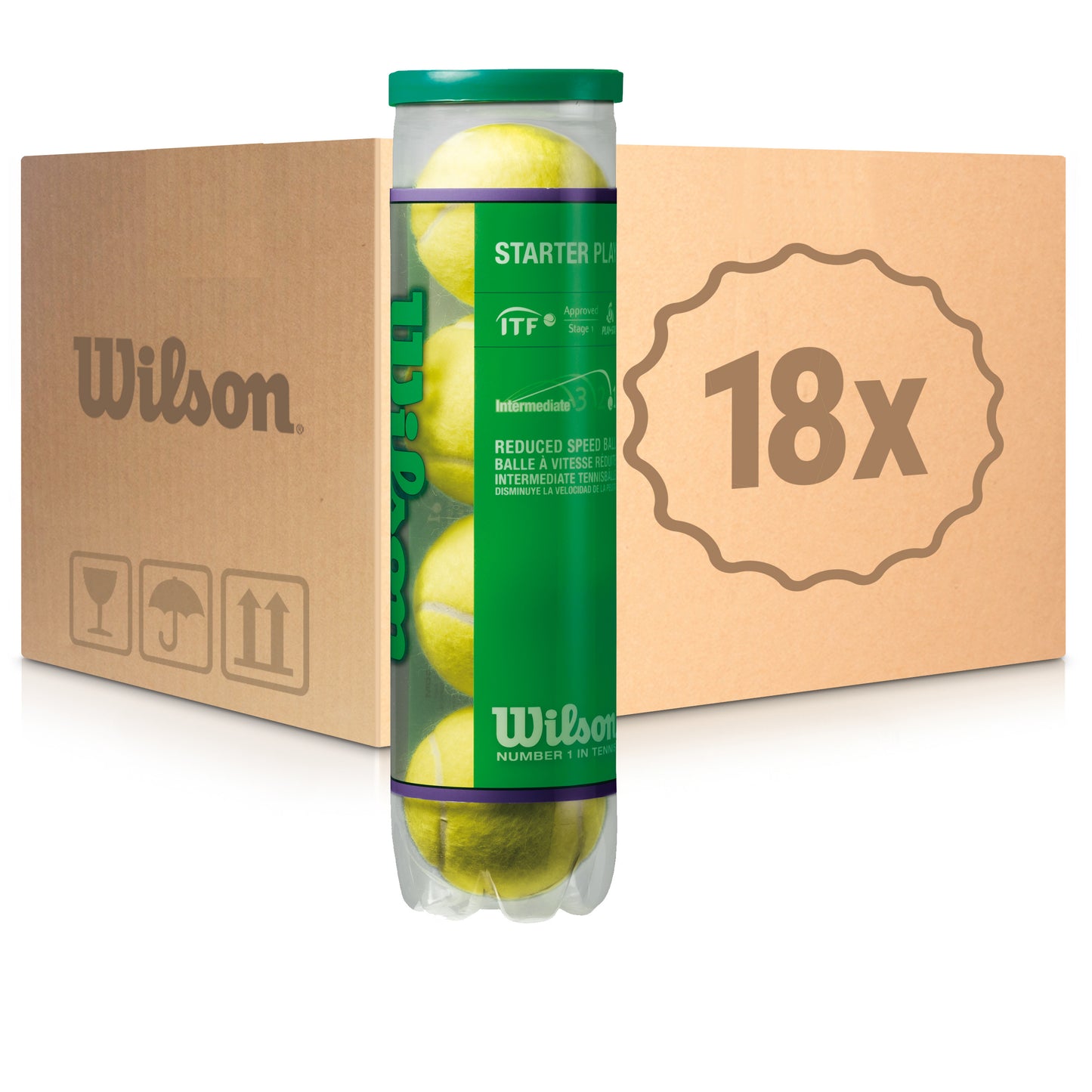 Wilson 18x puszka 4 szt. Starter Play (Stage 1) W KARTONIE Wilson 18x puszka 4 szt. Starter Play (Stage 1) W KARTONIE