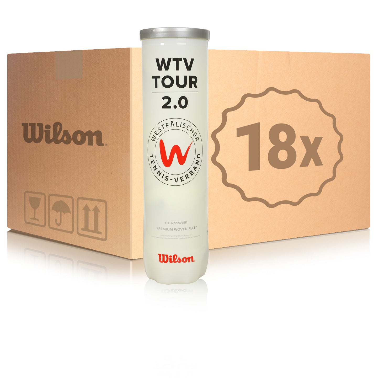 Wilson 18x puszka 4 szt. WTV TOUR 2.0 Wilson 18x puszka 4 szt. WTV TOUR 2.0