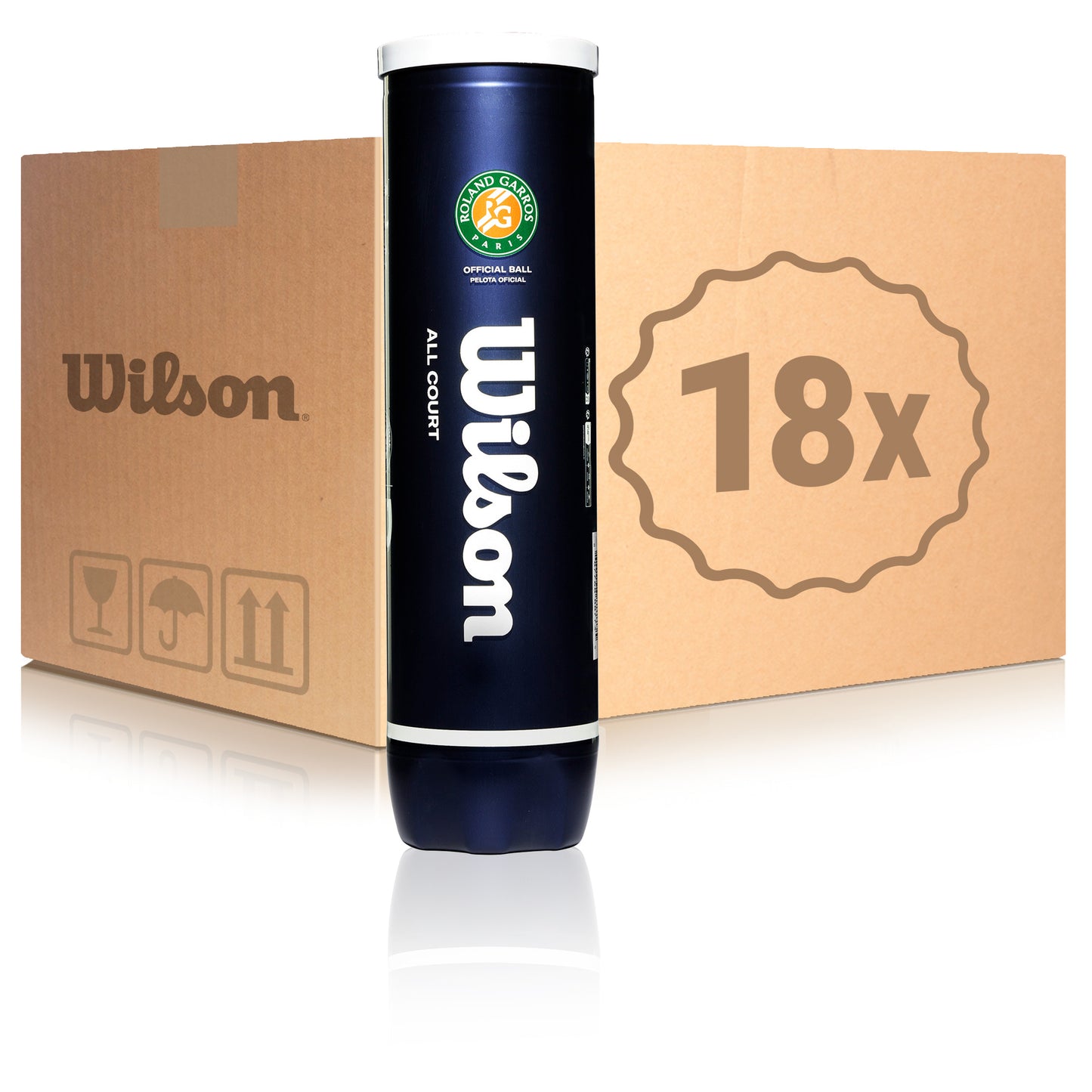Wilson 18x puszka 4 szt. Roland Garros All Court W KARTONIE Wilson 18x puszka 4 szt. Roland Garros All Court W KARTONIE