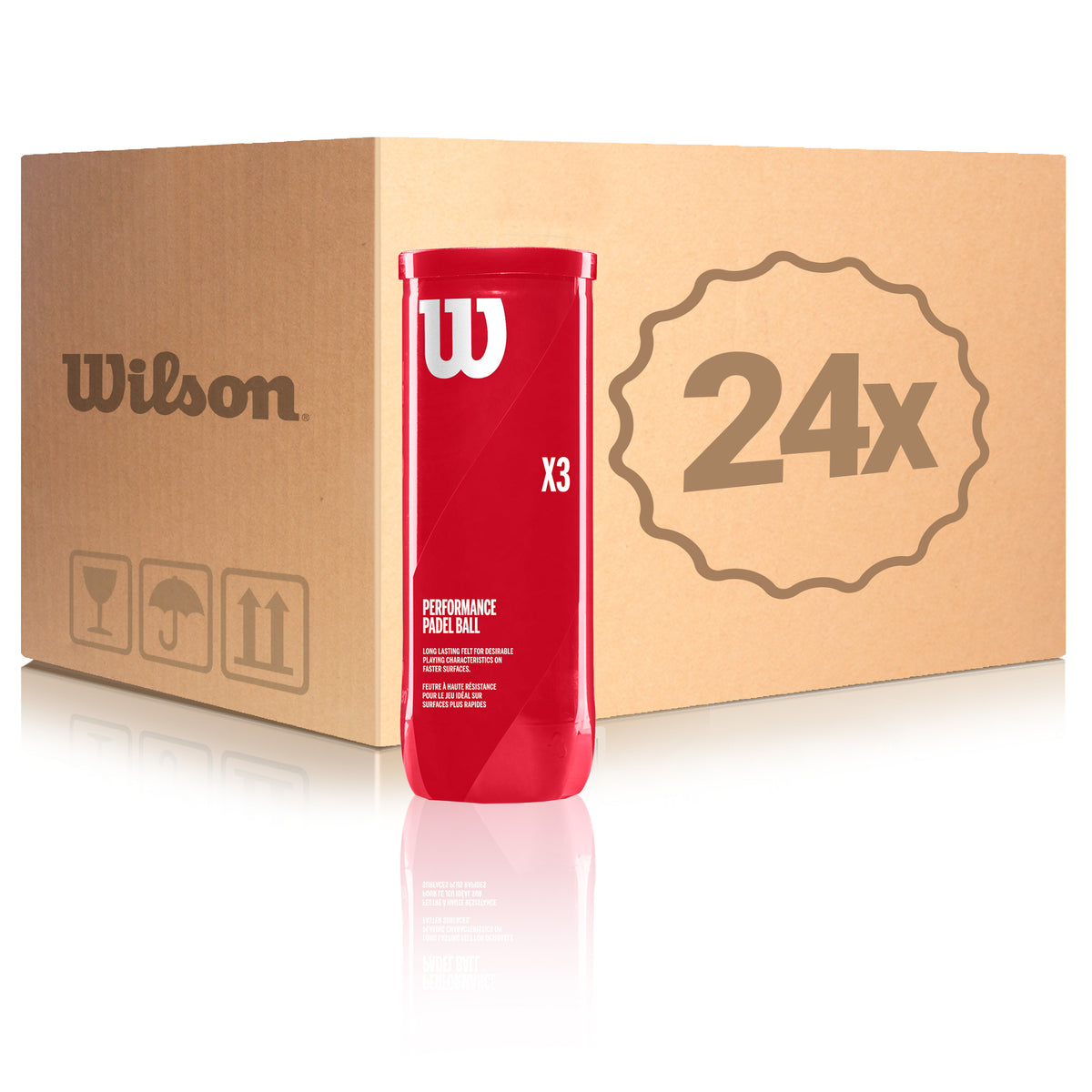 Wilson 24x puszka 3 szt. Padel X3 Ball W KARTONIE Wilson 24x puszka 3 szt. Padel X3 Ball W KARTONIE