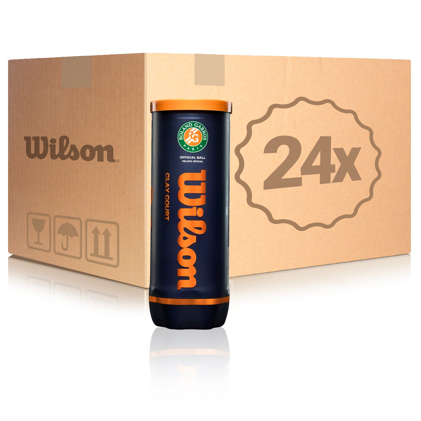 Wilson 24x puszka 3 szt. Roland Garros Official W KARTONIE Wilson 24x puszka 3 szt. Roland Garros Official W KARTONIE