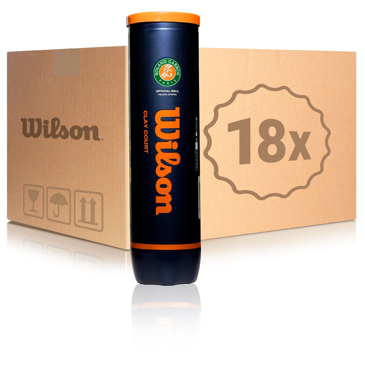 Wilson 18x puszka 4 szt. Roland Garros Official W KARTONIE Wilson 18x puszka 4 szt. Roland Garros Official W KARTONIE