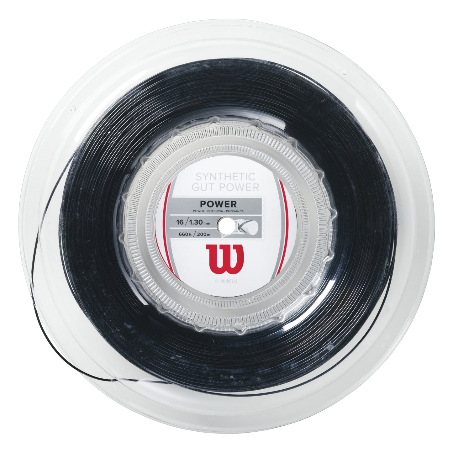 Wilson Synthetic Gut Power Zestaw naciągów 12,2m - czarny Wilson Synthetic Gut Power Zestaw naciągów 12,2m - czarny