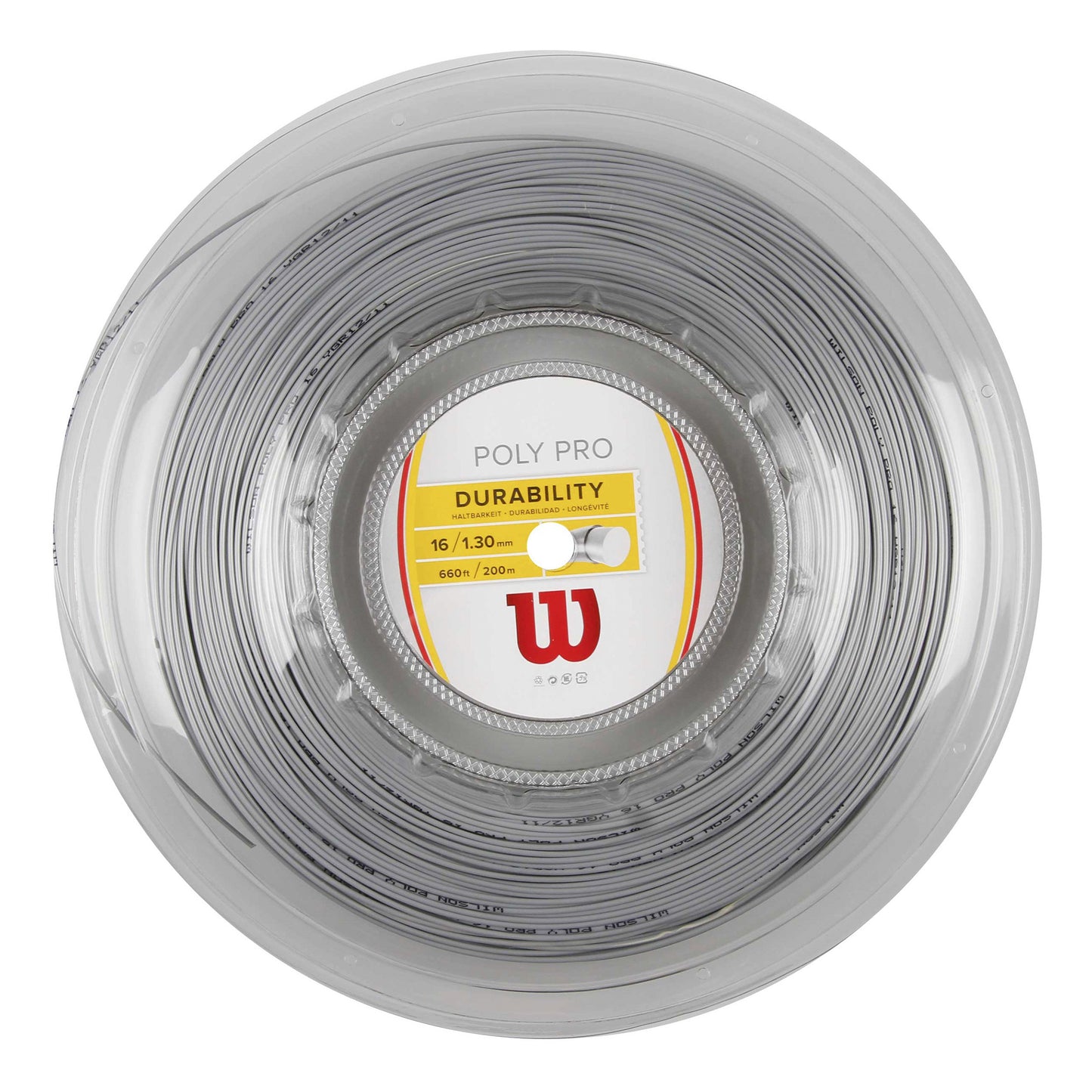 Wilson Poly Pro Szpula Do Naciągów 200m-Srebrny Wilson Poly Pro Szpula Do Naciągów 200m-Srebrny