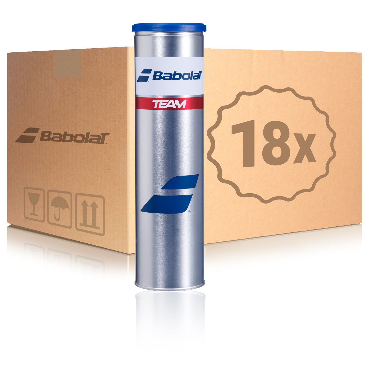 Babolat 18x puszka 4 szt. Team W KARTONIE Babolat 18x puszka 4 szt. Team W KARTONIE