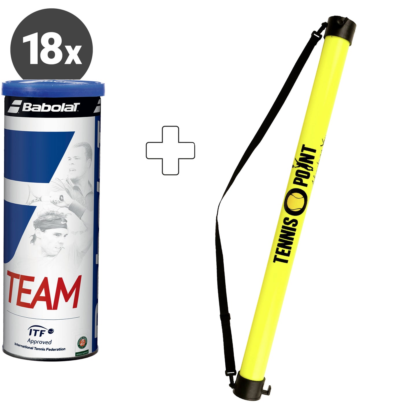 Babolat 18x puszka 4 szt. Team PLUS RURA ZBIERAJĄCA PIŁKI Babolat 18x puszka 4 szt. Team PLUS RURA ZBIERAJĄCA PIŁKI