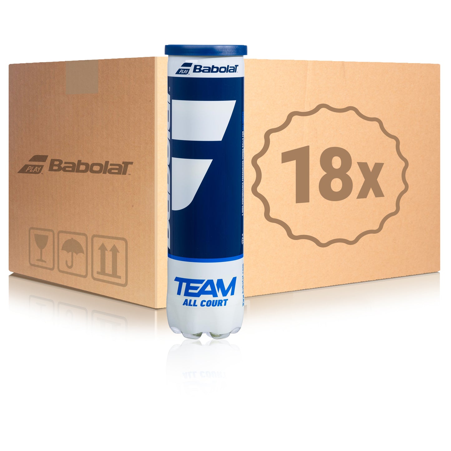 Babolat 18x puszka 4 szt. Team All Court W KARTONIE Babolat 18x puszka 4 szt. Team All Court W KARTONIE