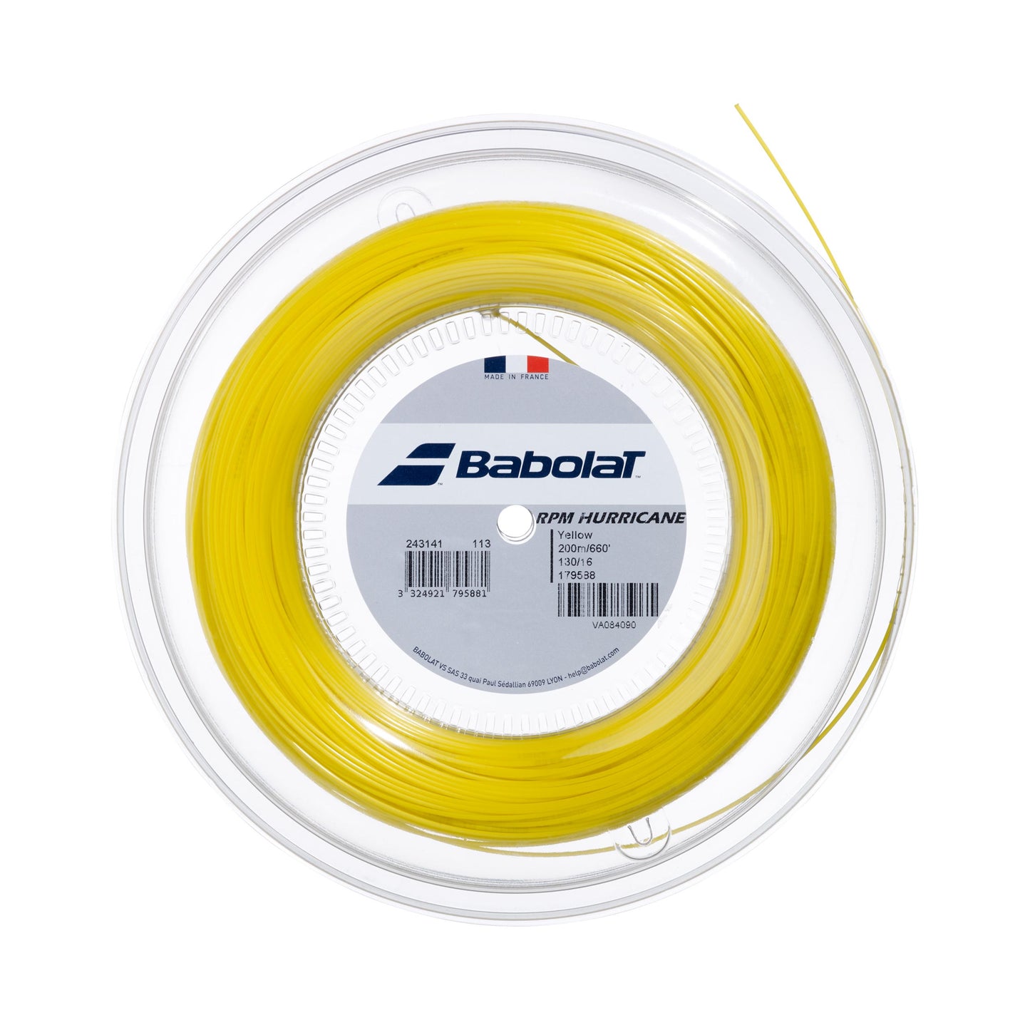 Babolat RPM Hurricane Szpula Do Naciągów 200m-Żółty Babolat RPM Hurricane Szpula Do Naciągów 200m-Żółty