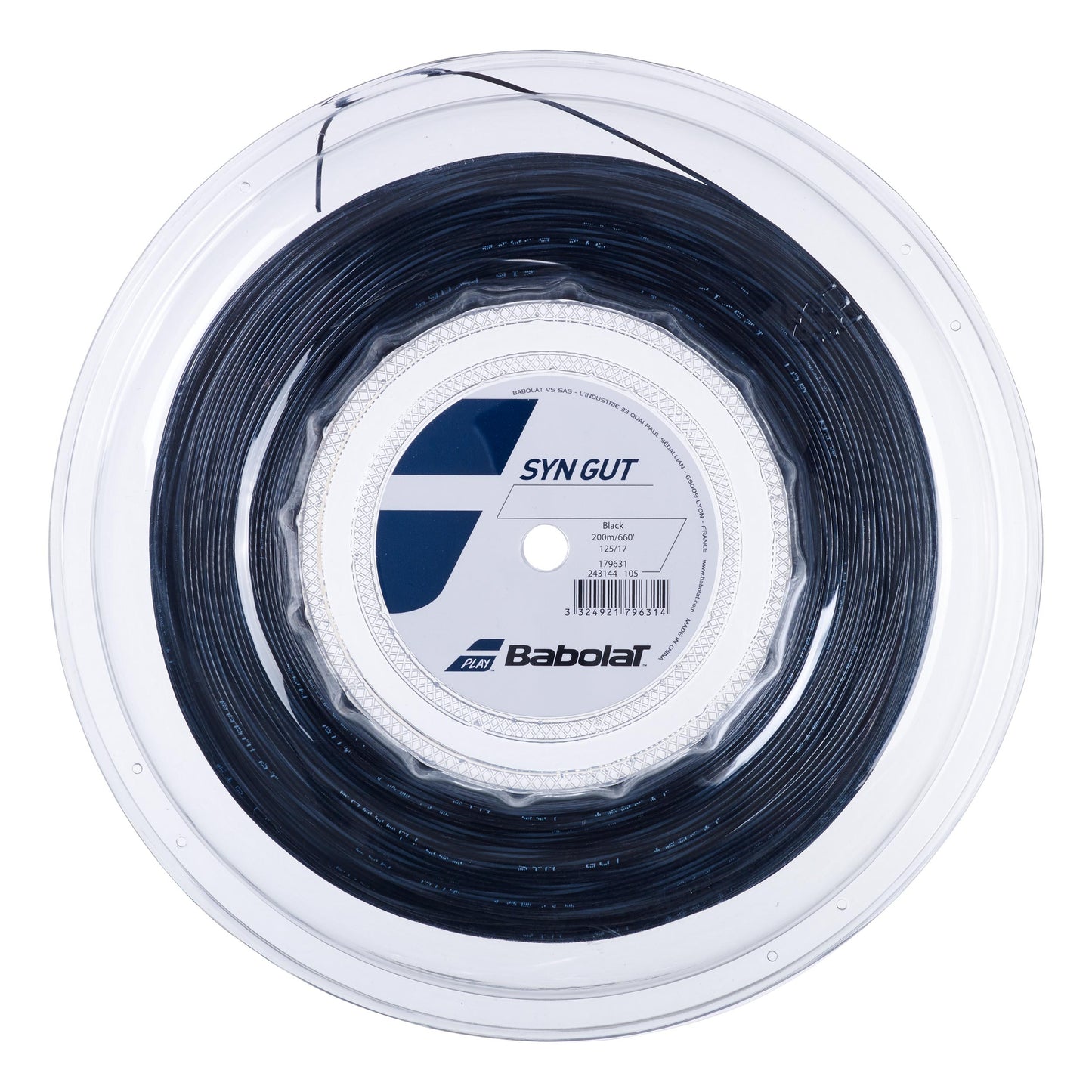 Babolat Synthetic Gut Szpula Do Naciągów 200m-Czarny Babolat Synthetic Gut Szpula Do Naciągów 200m-Czarny