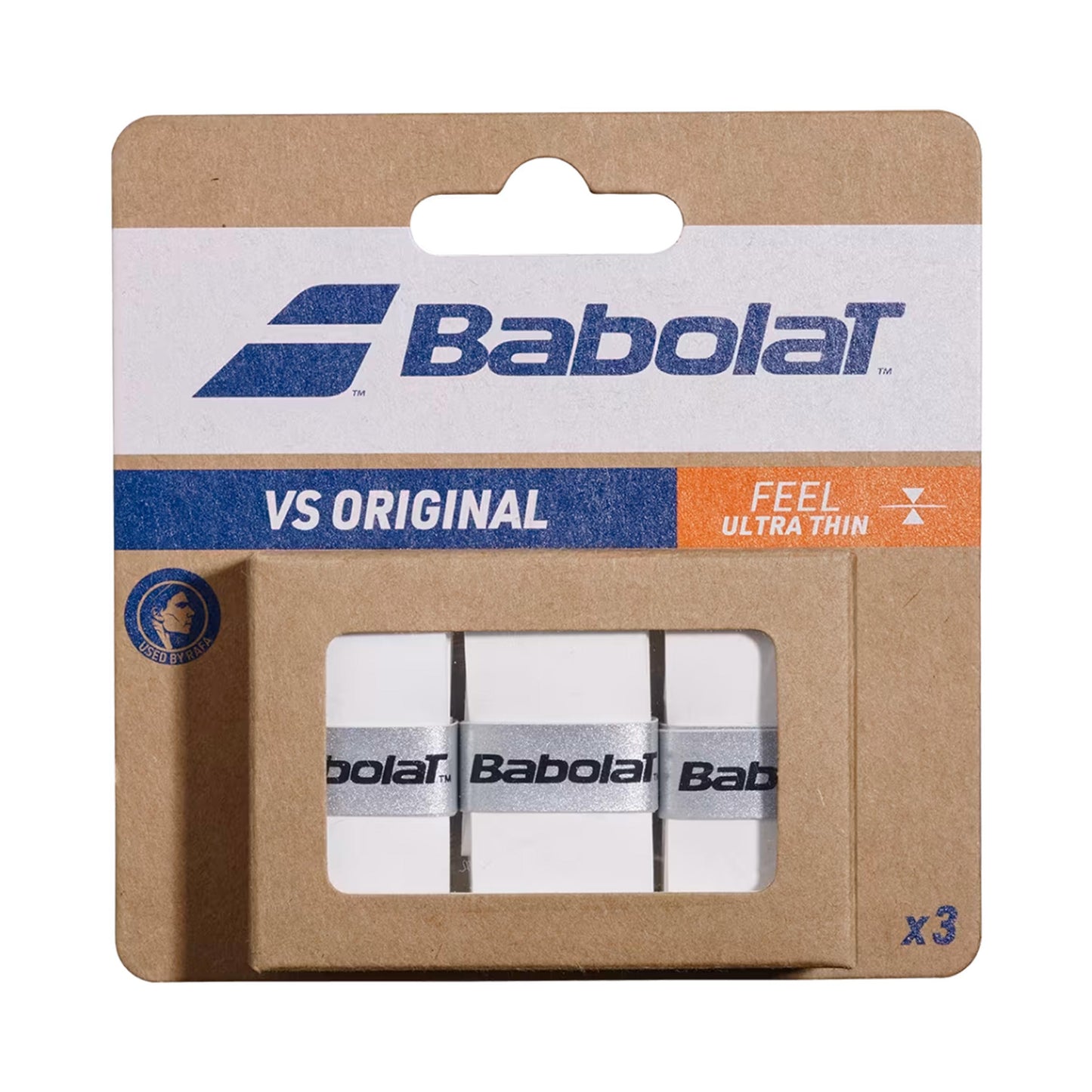 Babolat VS Grip Original Opakowanie 3 Szt.-Biały Babolat VS Grip Original Opakowanie 3 Szt.-Biały