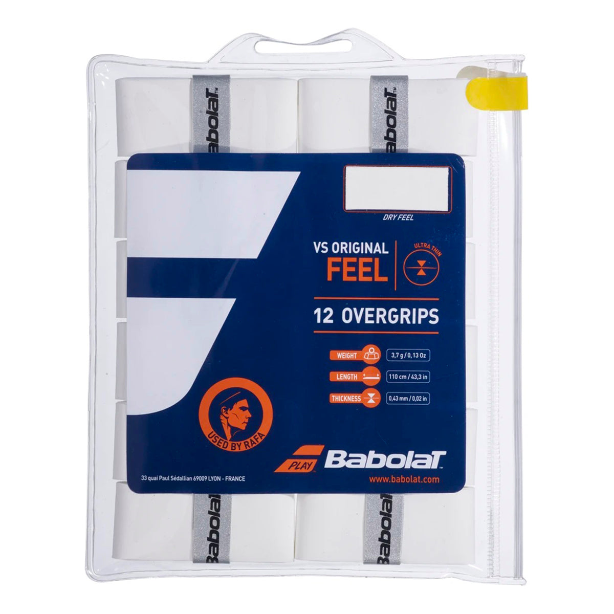 Babolat VS Grip Original Opakowanie 12 szt. - biały Babolat VS Grip Original Opakowanie 12 szt. - biały