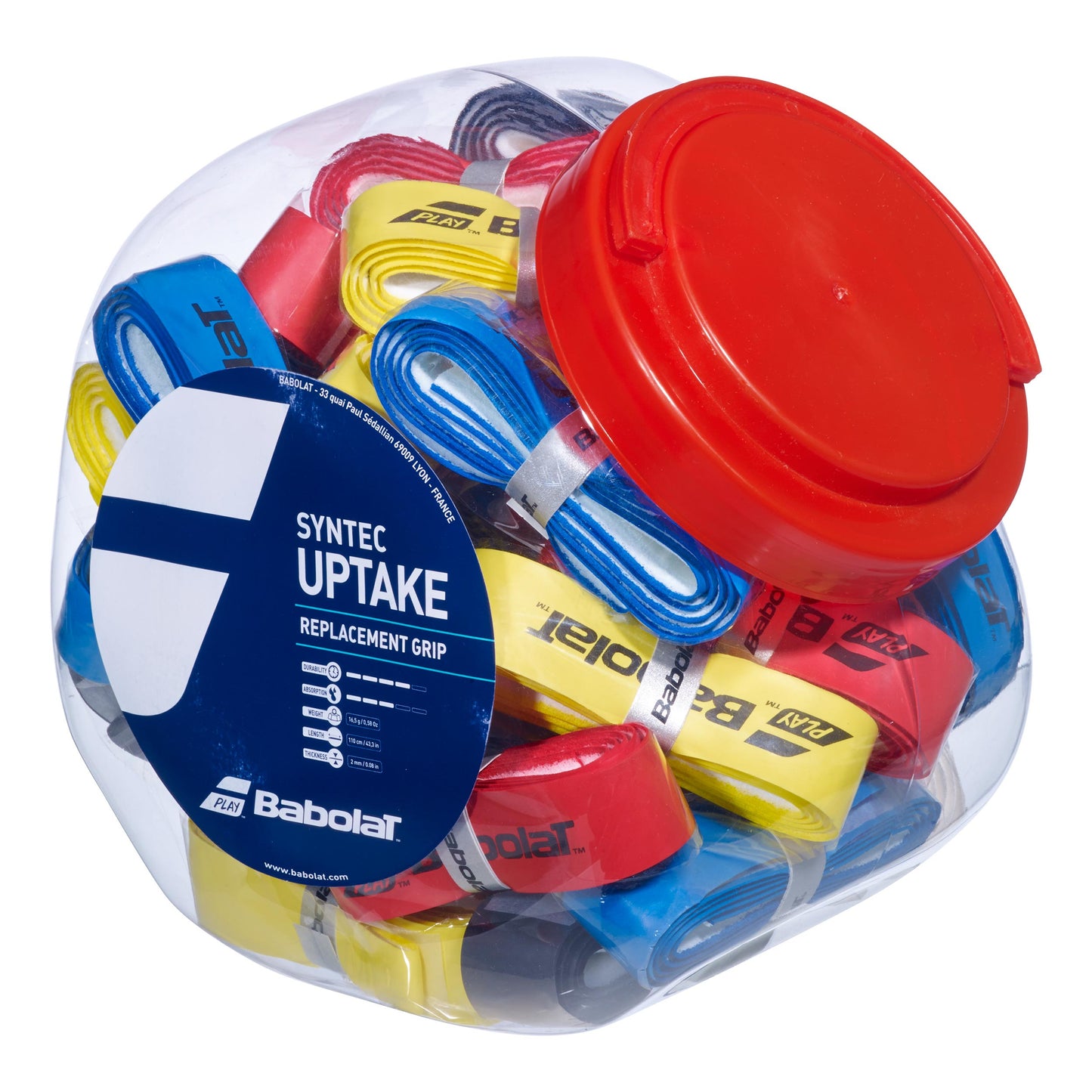 Babolat Syntec Uptake Opakowanie 30 Szt.-Wielokolorowy Babolat Syntec Uptake Opakowanie 30 Szt.-Wielokolorowy