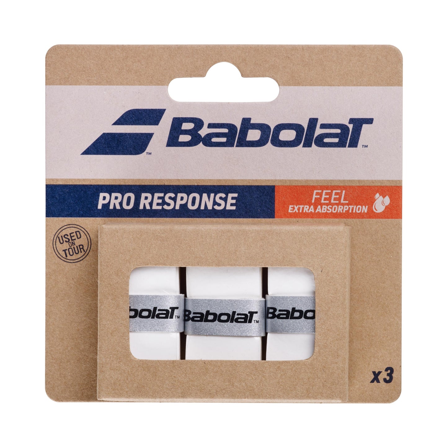 Babolat Pro Response Opakowanie 3 Szt.-Biały Babolat Pro Response Opakowanie 3 Szt.-Biały
