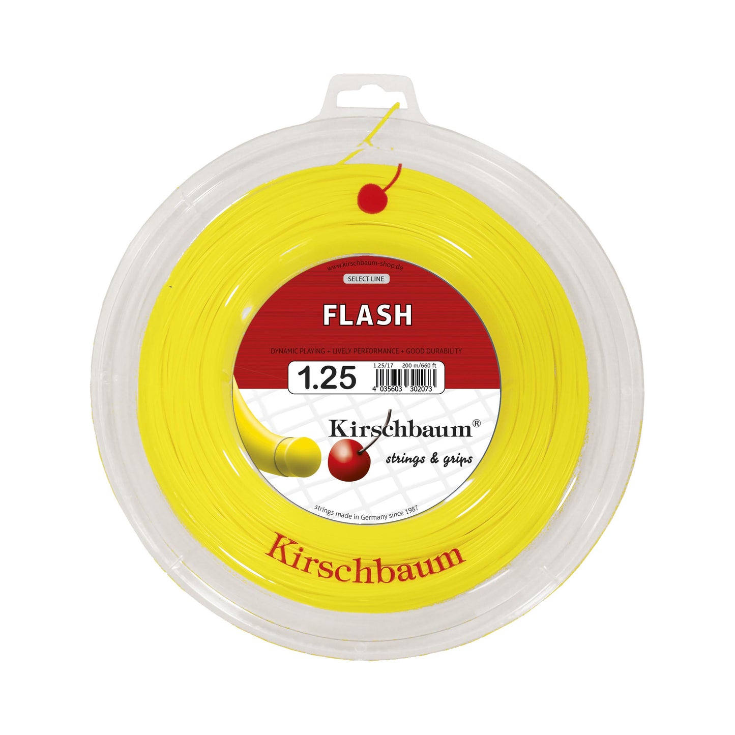 Kirschbaum Flash Szpula Do Naciągów 200m-Żółty Kirschbaum Flash Szpula Do Naciągów 200m-Żółty