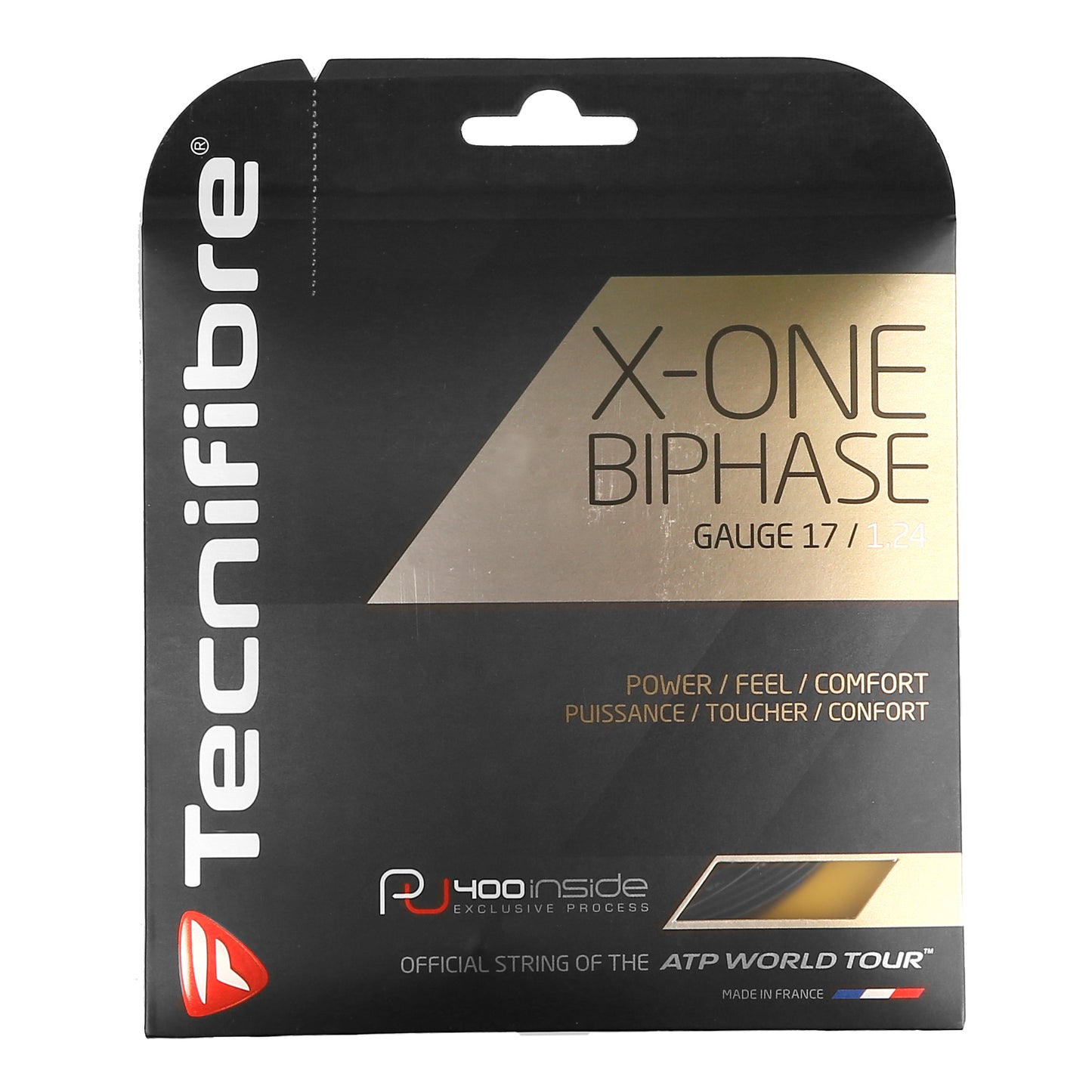 Tecnifibre X-One Biphase Zestaw Naciągów 12,2m-Czarny Tecnifibre X-One Biphase Zestaw Naciągów 12,2m-Czarny