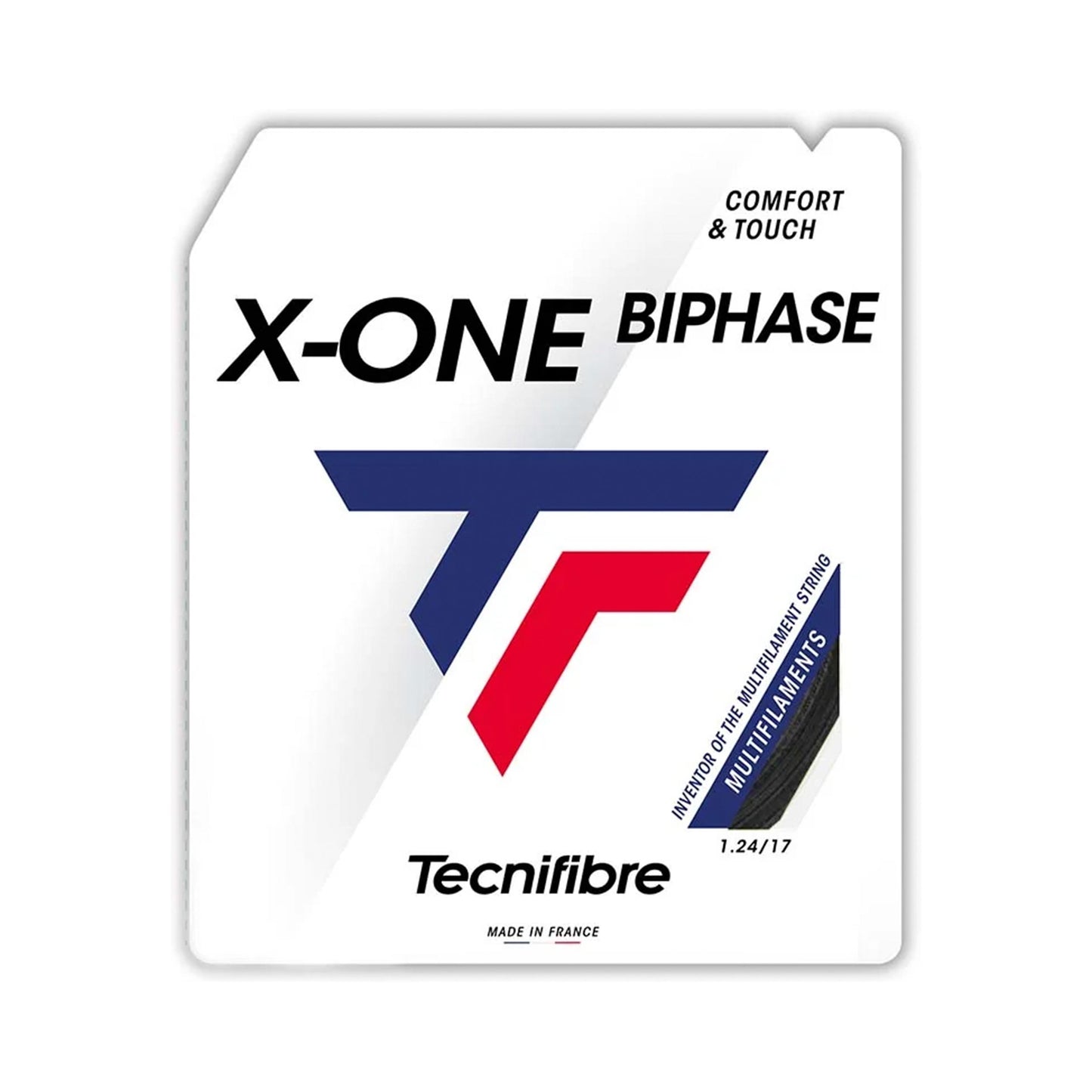 Tecnifibre X-One Biphase Zestaw Naciągów 12,2m-Czarny Tecnifibre X-One Biphase Zestaw Naciągów 12,2m-Czarny