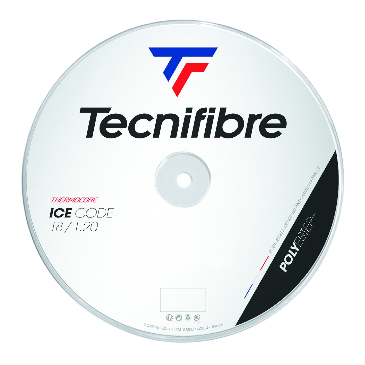 Tecnifibre Ice Code Szpula Do Naciągów 200m-Biały Tecnifibre Ice Code Szpula Do Naciągów 200m-Biały