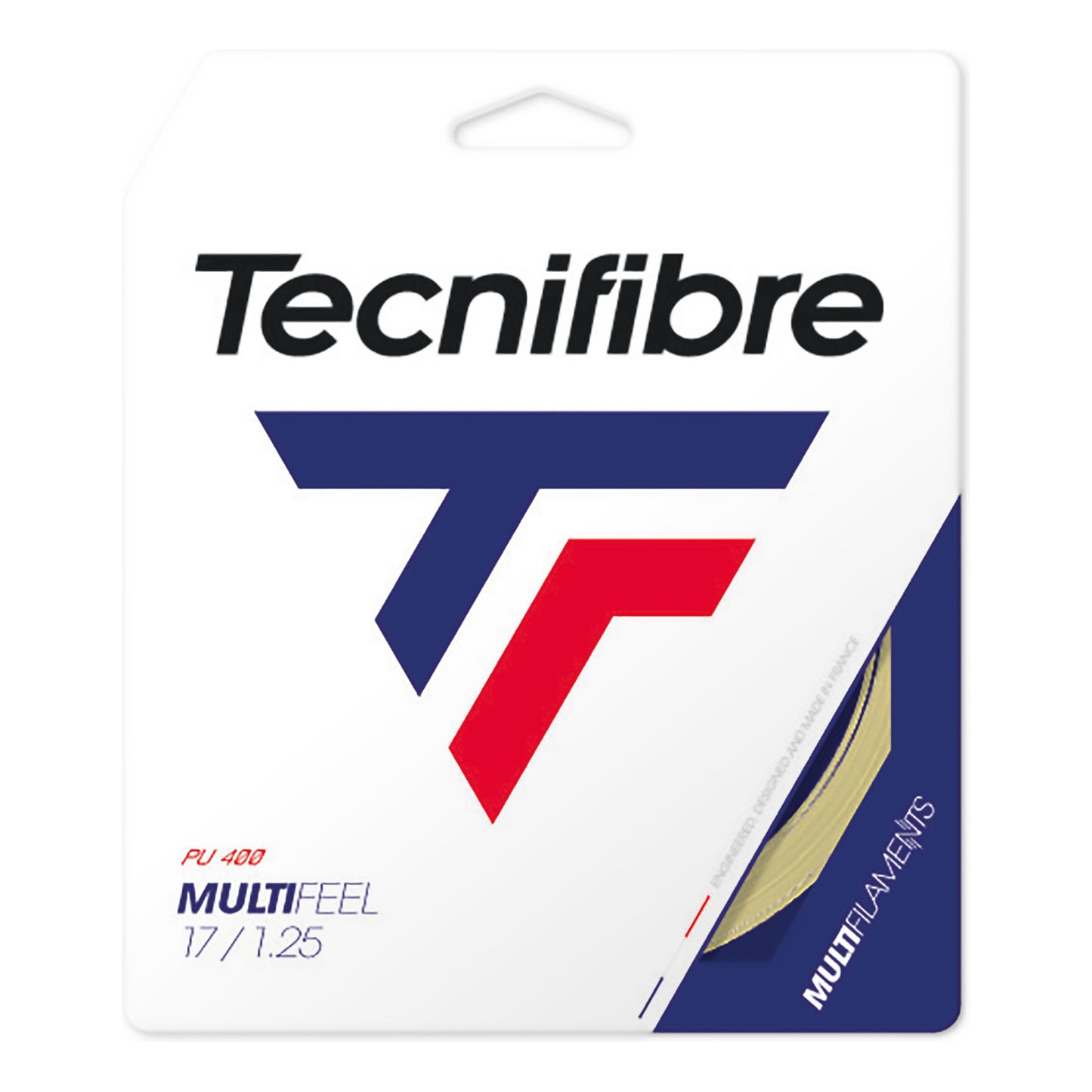Tecnifibre Multifeel 12m Zestaw Naciągów-Nude Tecnifibre Multifeel 12m Zestaw Naciągów-Nude