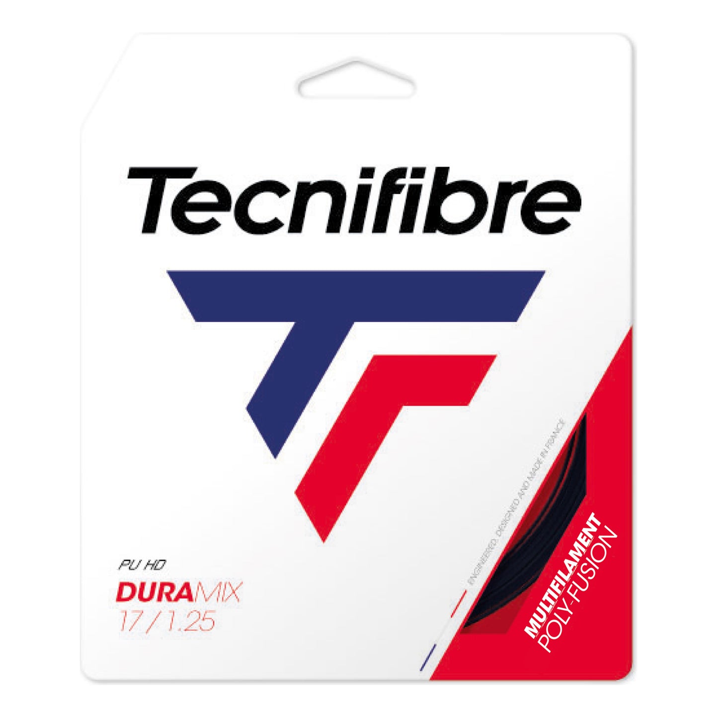 Tecnifibre Duramix HD 12m Zestaw Naciągów-Czarny Tecnifibre Duramix HD 12m Zestaw Naciągów-Czarny